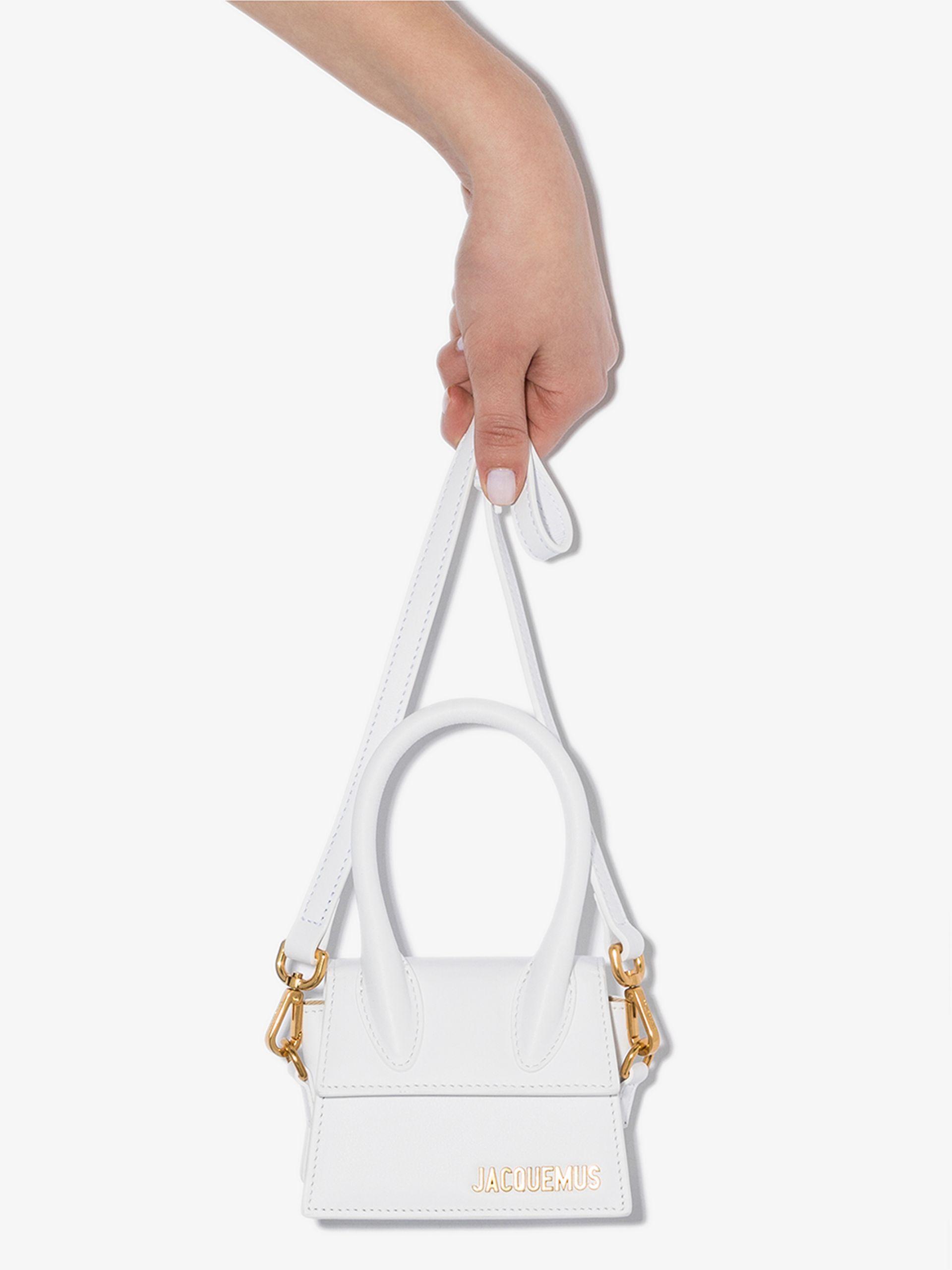 mini white purse