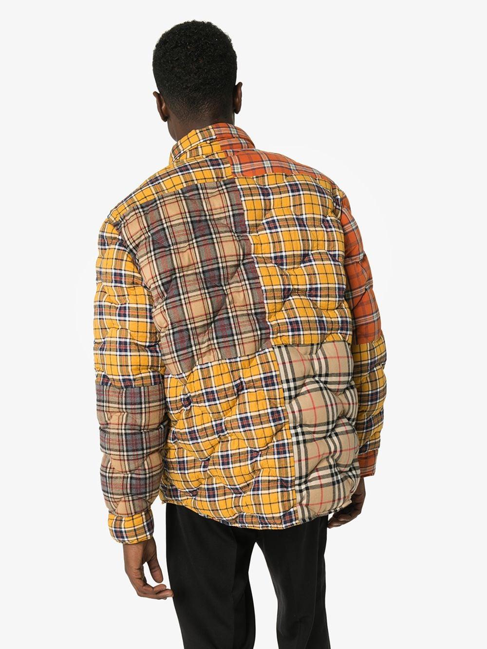 Burberry Men's Mixed Plaid Quilted Shirt Jacket in Yellow for Men 