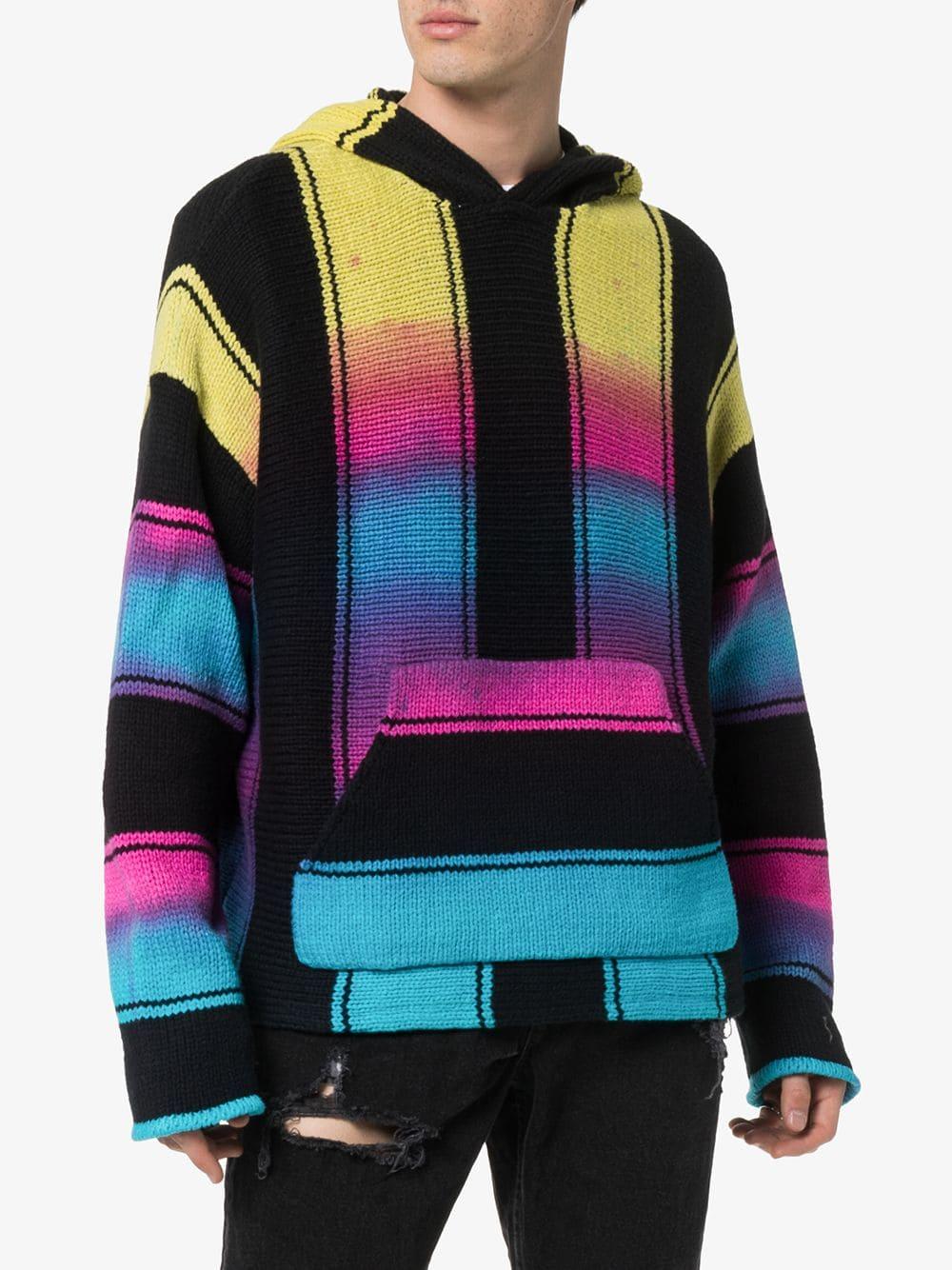 amiri rainbow hoodie