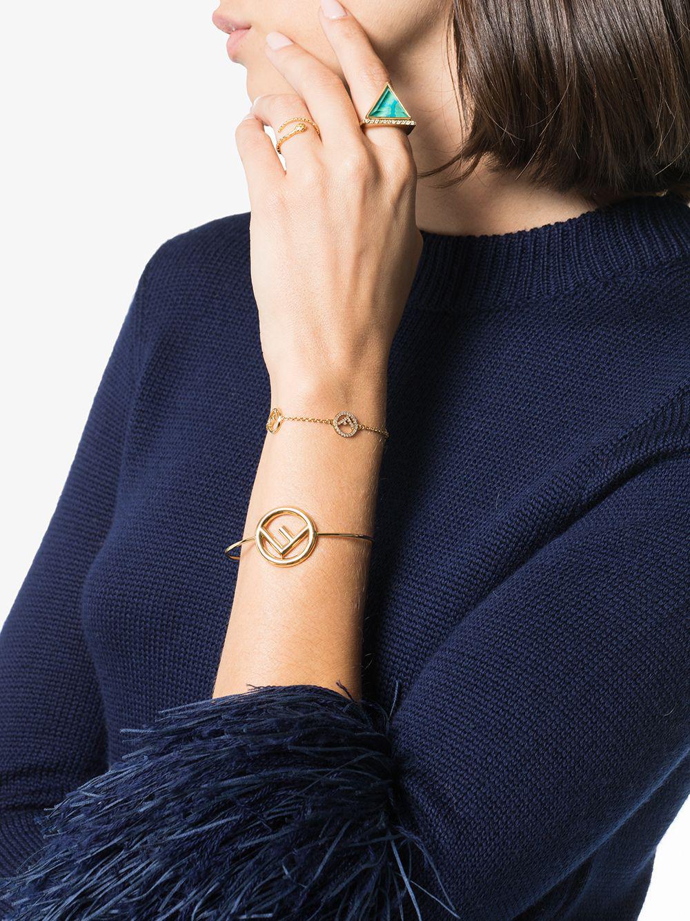 Baguette Bracelet - Gold-coloured bracelet | Fendi
