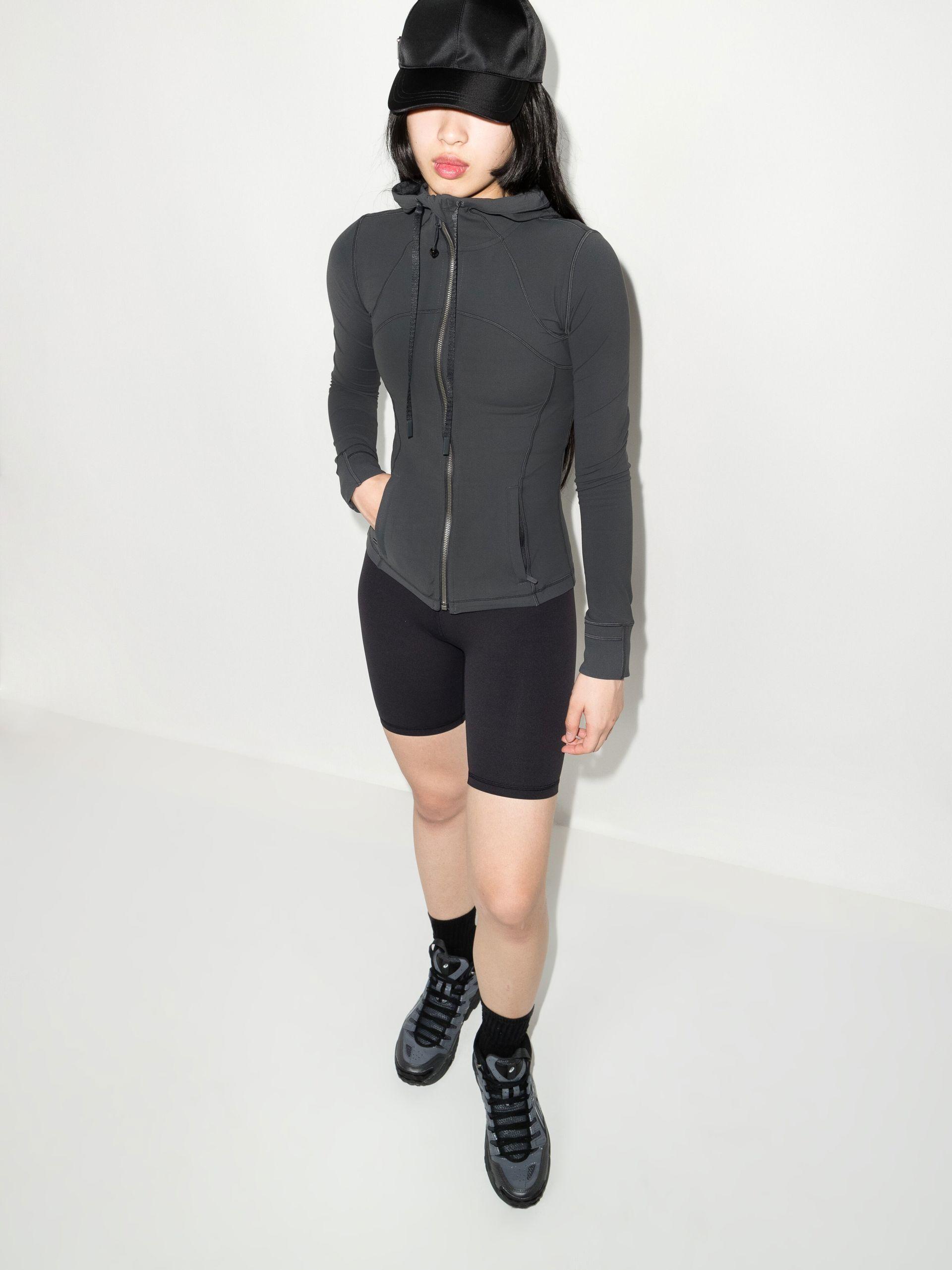 lululemon athletica Grey Define Zip-up Running Jacket in Gray | Lyst