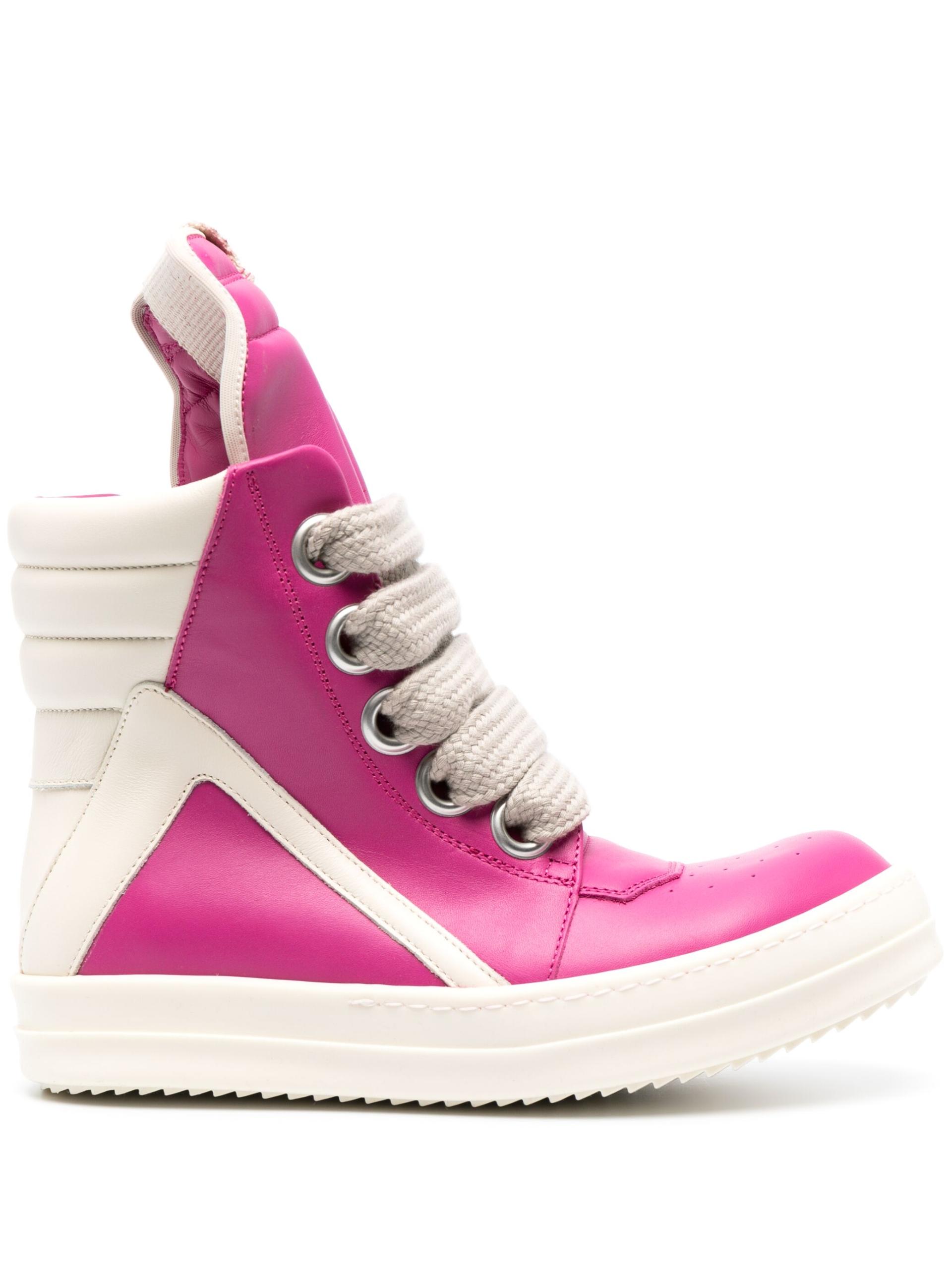 Rick Owens DRKSHDW Geobasket High-top Sneakers in Pink | Lyst