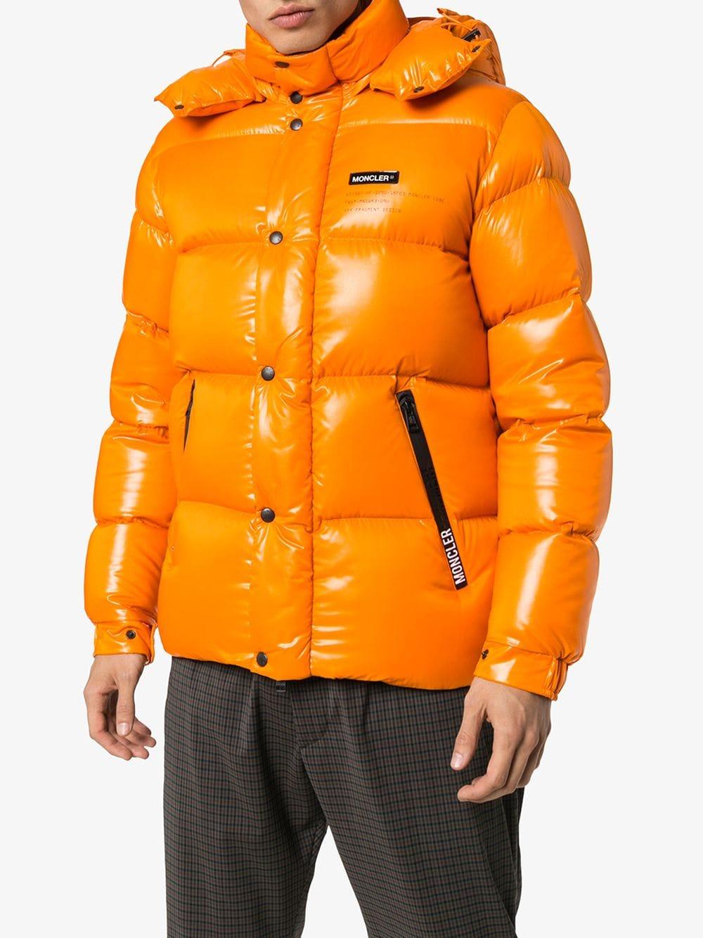 Moncler Genius Synthetic 7 Moncler Fragment Hanriot Quilted Nylon Hooded  Down Jacket in Orange for Men - Lyst