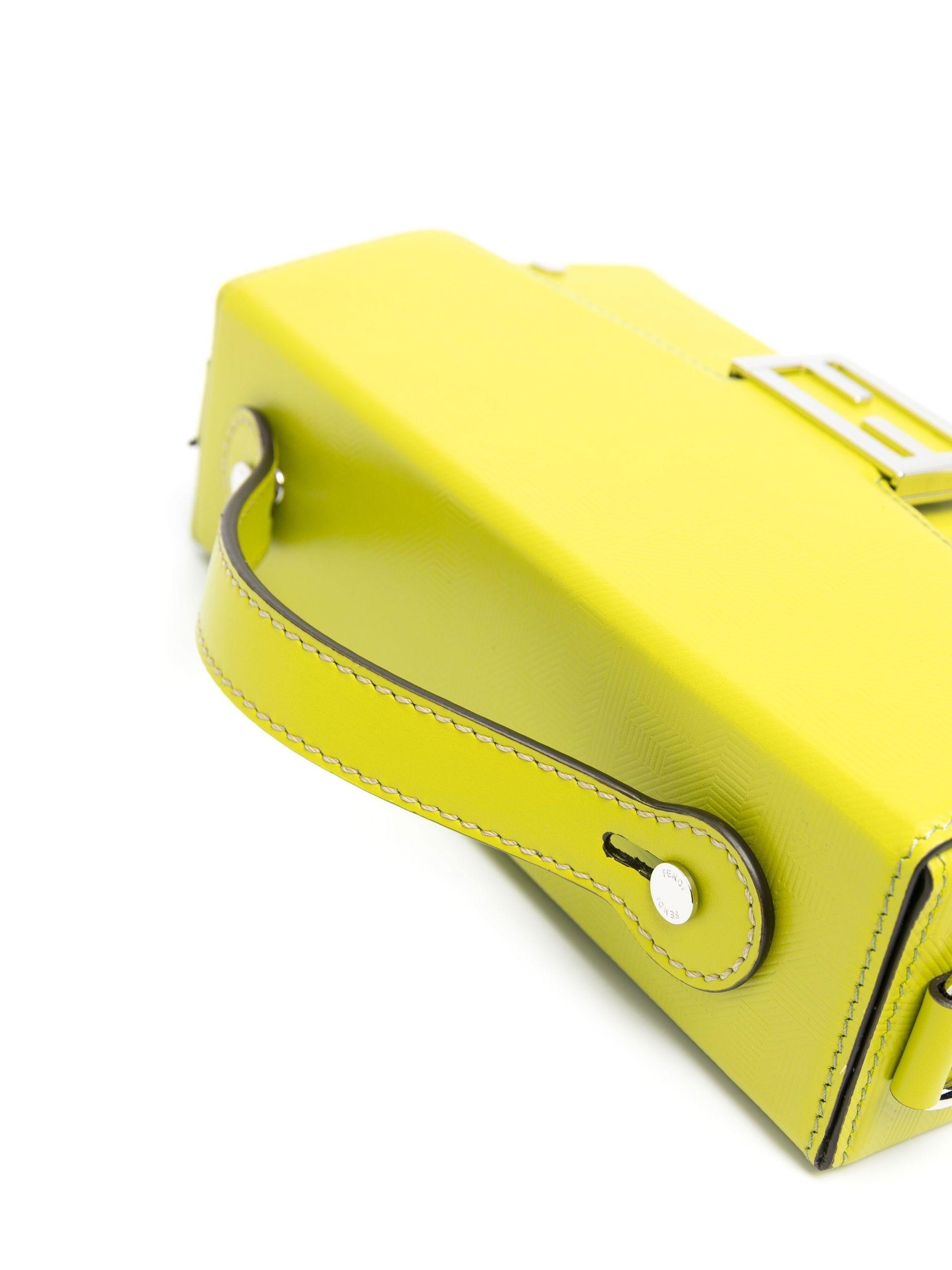 Fendi by Marc Jacobs Baguette Mini Neon Yellow Nappa Leather Bag