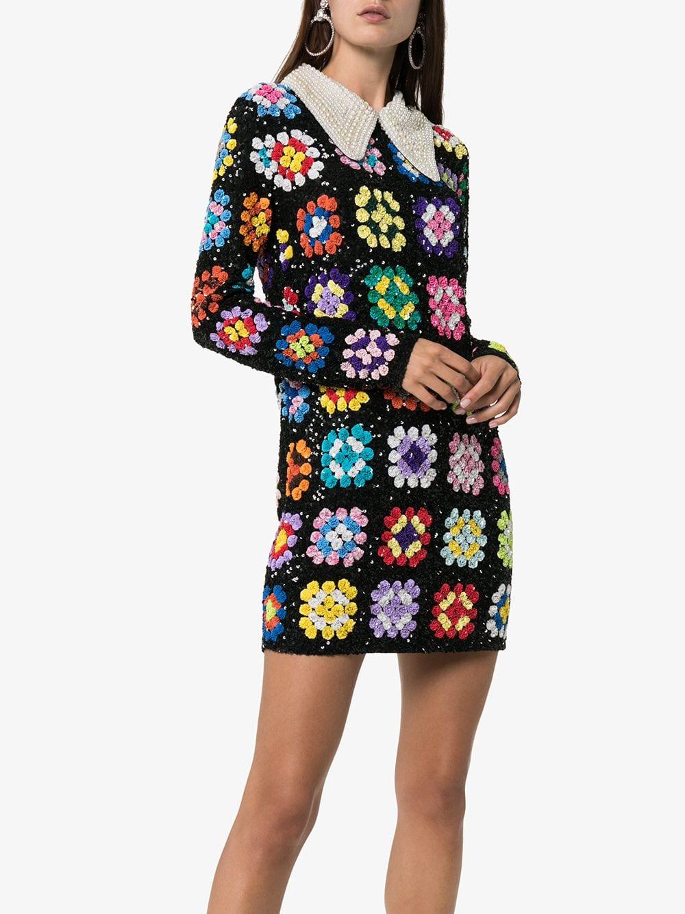 crochet patchwork dress