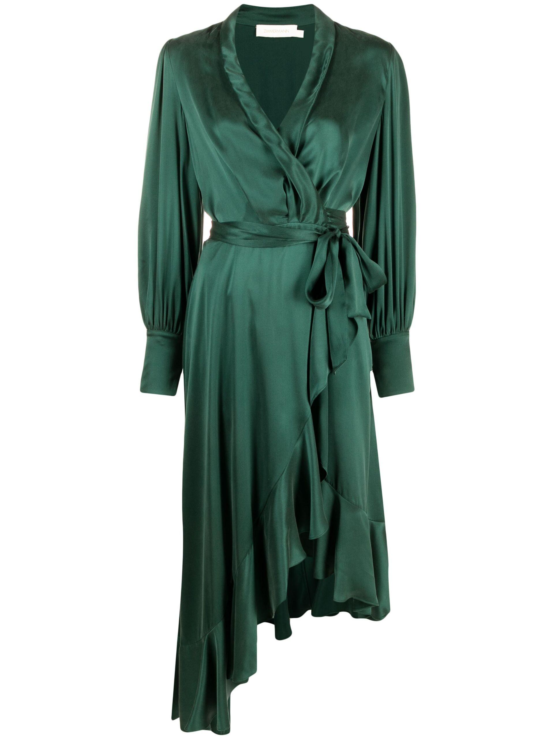Womens silk cheap wrap dress