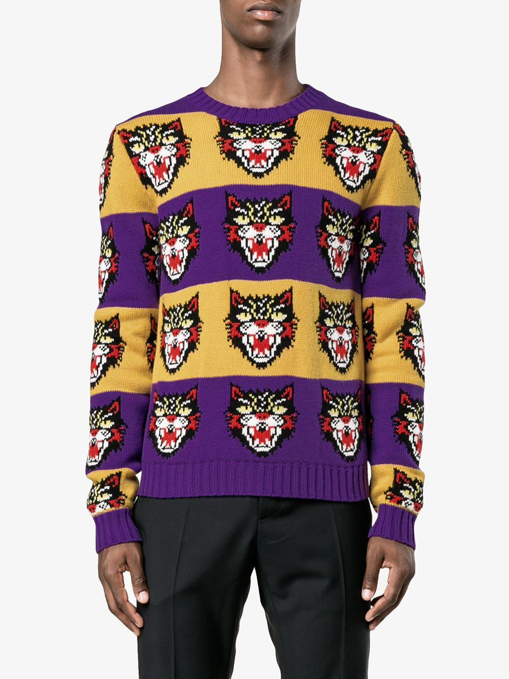 gucci purple sweater