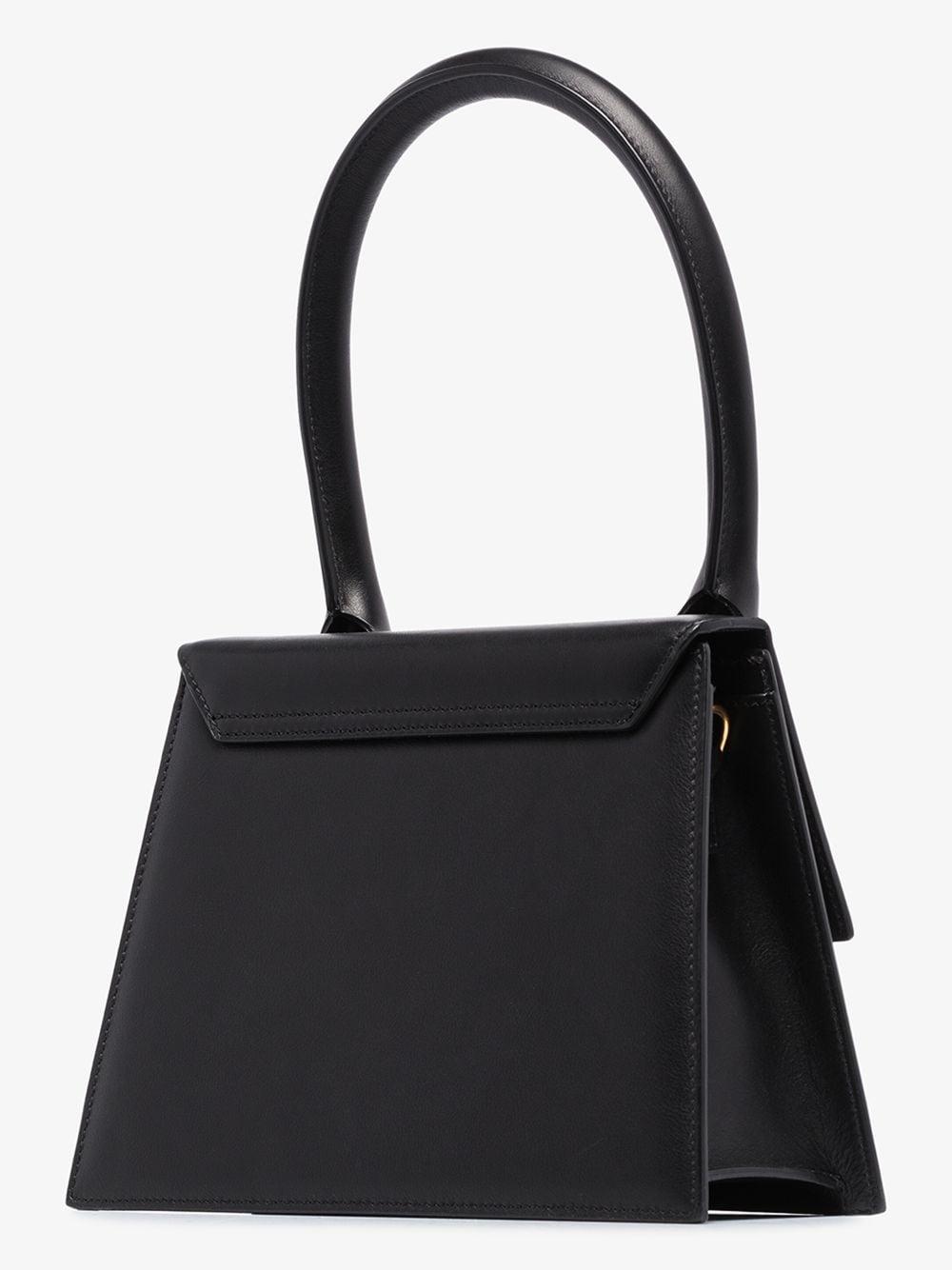 jacquemus black le grand chiquito top handle bag