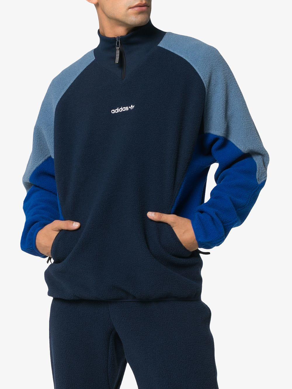 adidas Eqt Polar Fleece Jacket in Blue 
