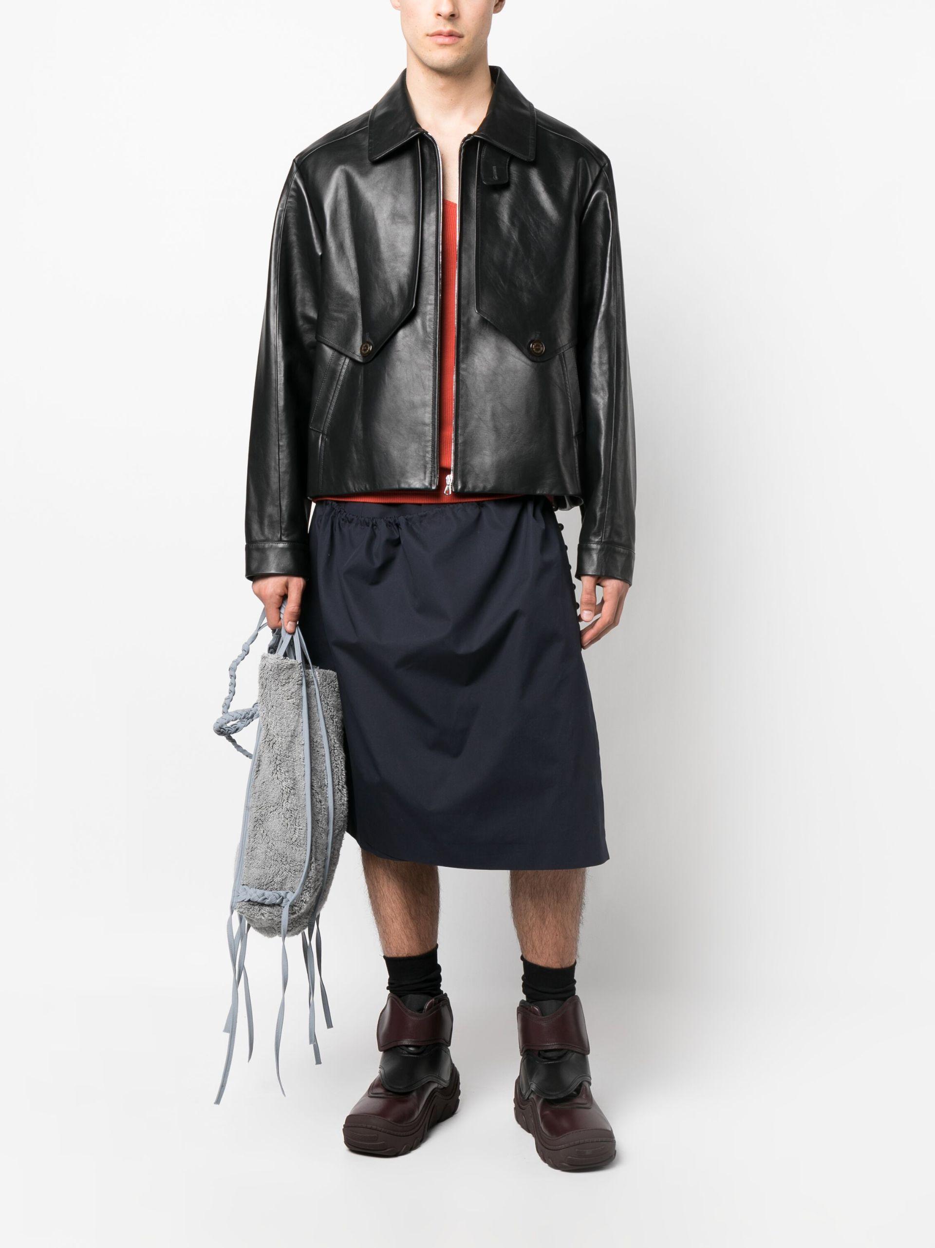 Kiko Kostadinov Murad Leather Bomber Jacket - Men's - Cotton