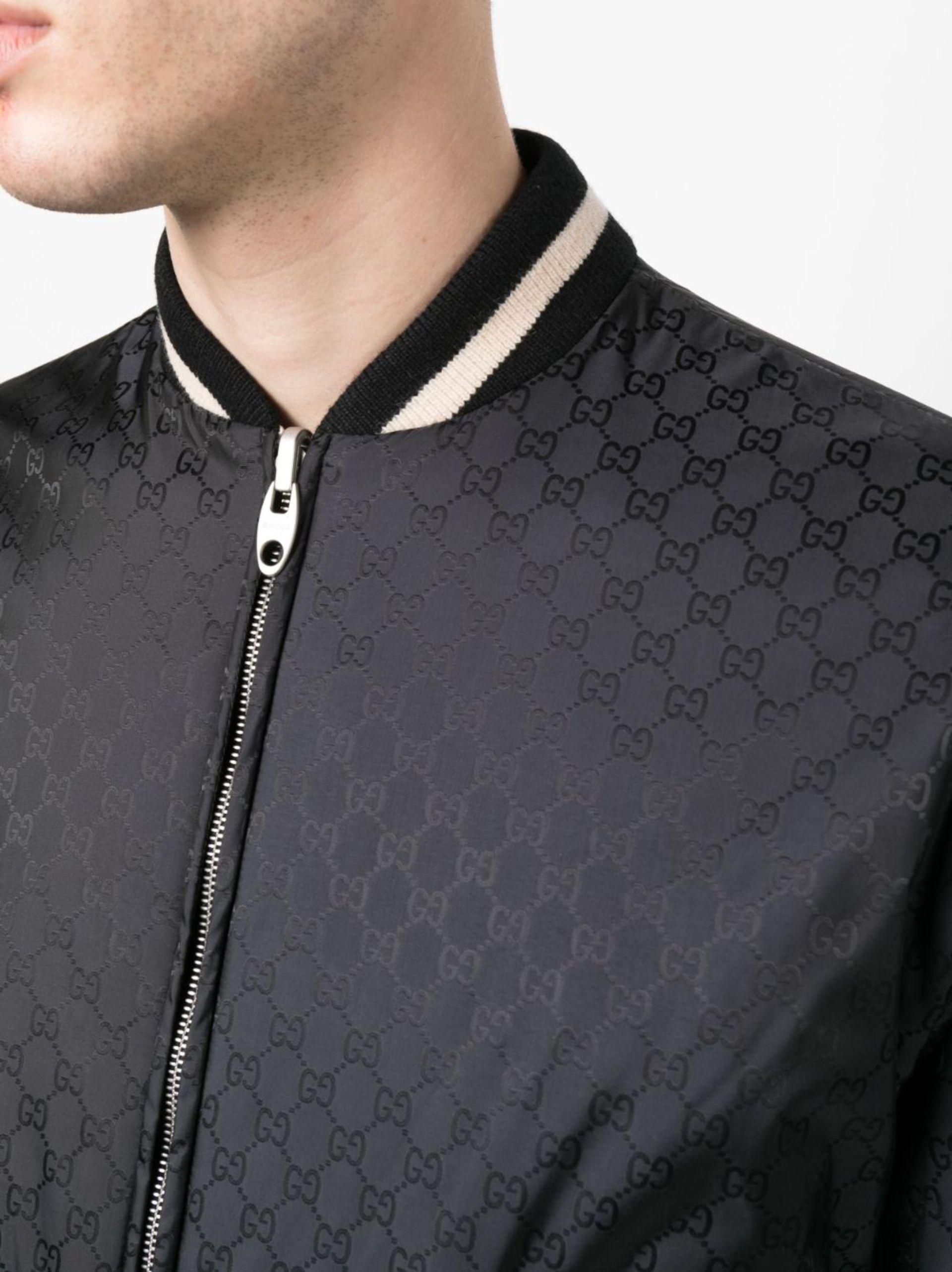 Gucci Reversible Bomber Jacket in Black for Men | Lyst