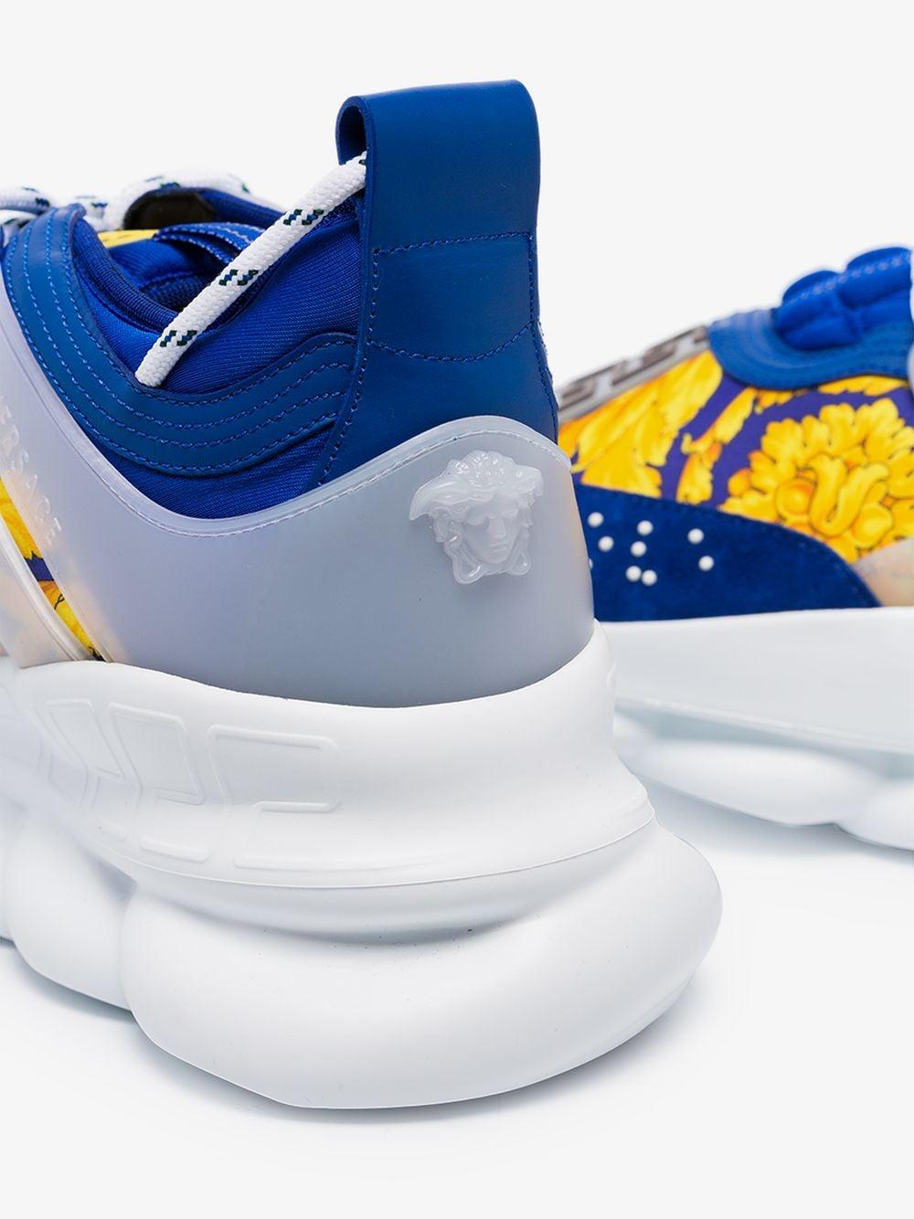 yellow and blue versace sneakers
