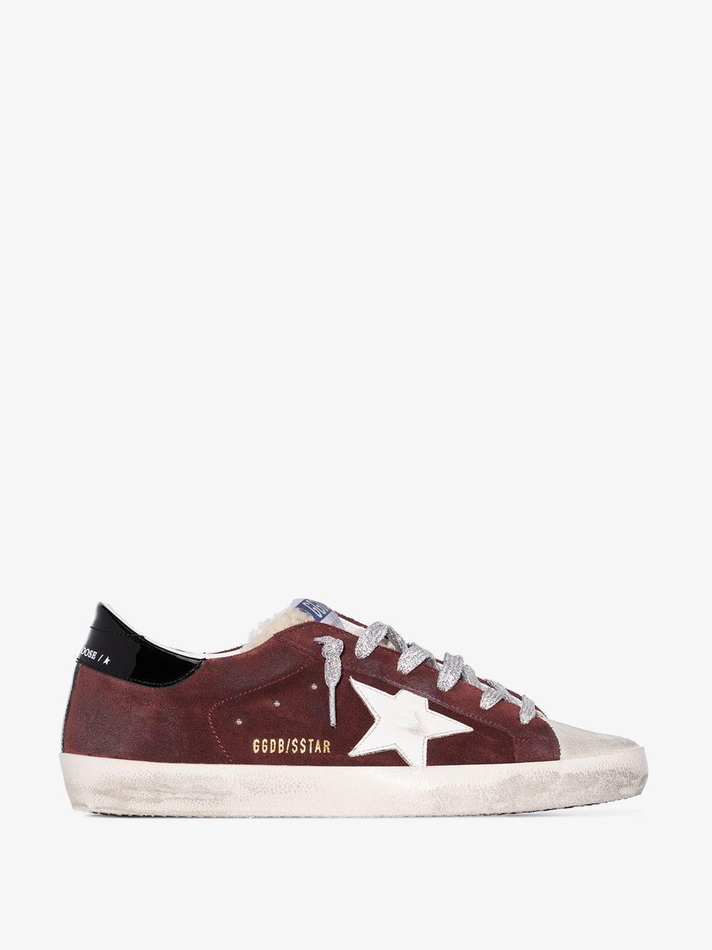 Golden Goose Deluxe Brand Leather Superstar Sneaker in Red - Save 20% - Lyst
