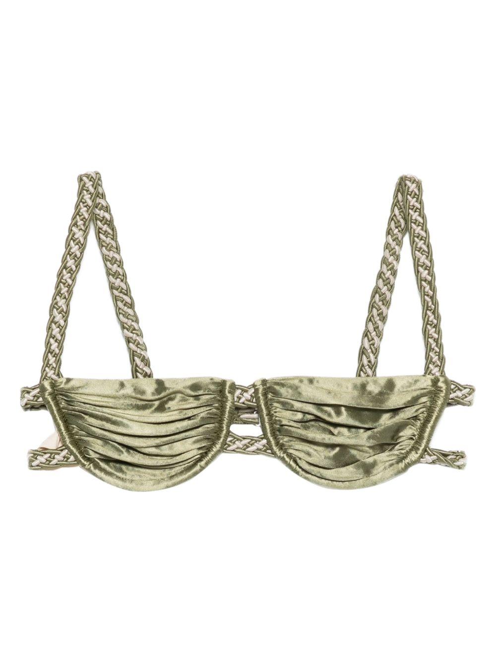 【関税込み】Isa Boulder グリーン Argyle & Forward ビキニ Green Argyle & Forward Bikini by Isa Boulder on Sale