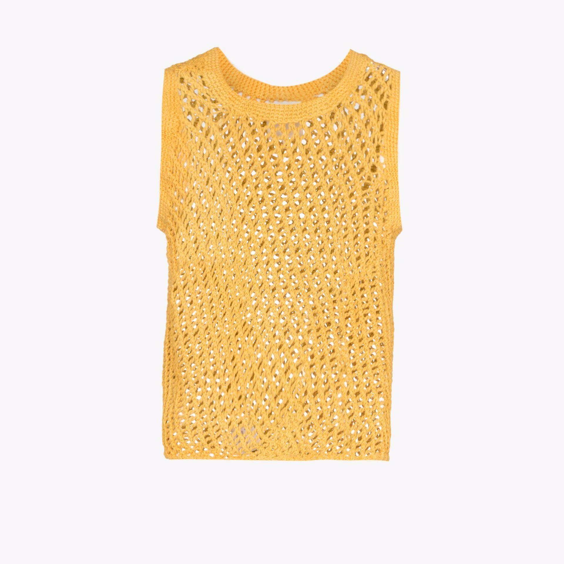 Nicholas Daley Open Knit Cotton Vest Top in Yellow for Men | Lyst