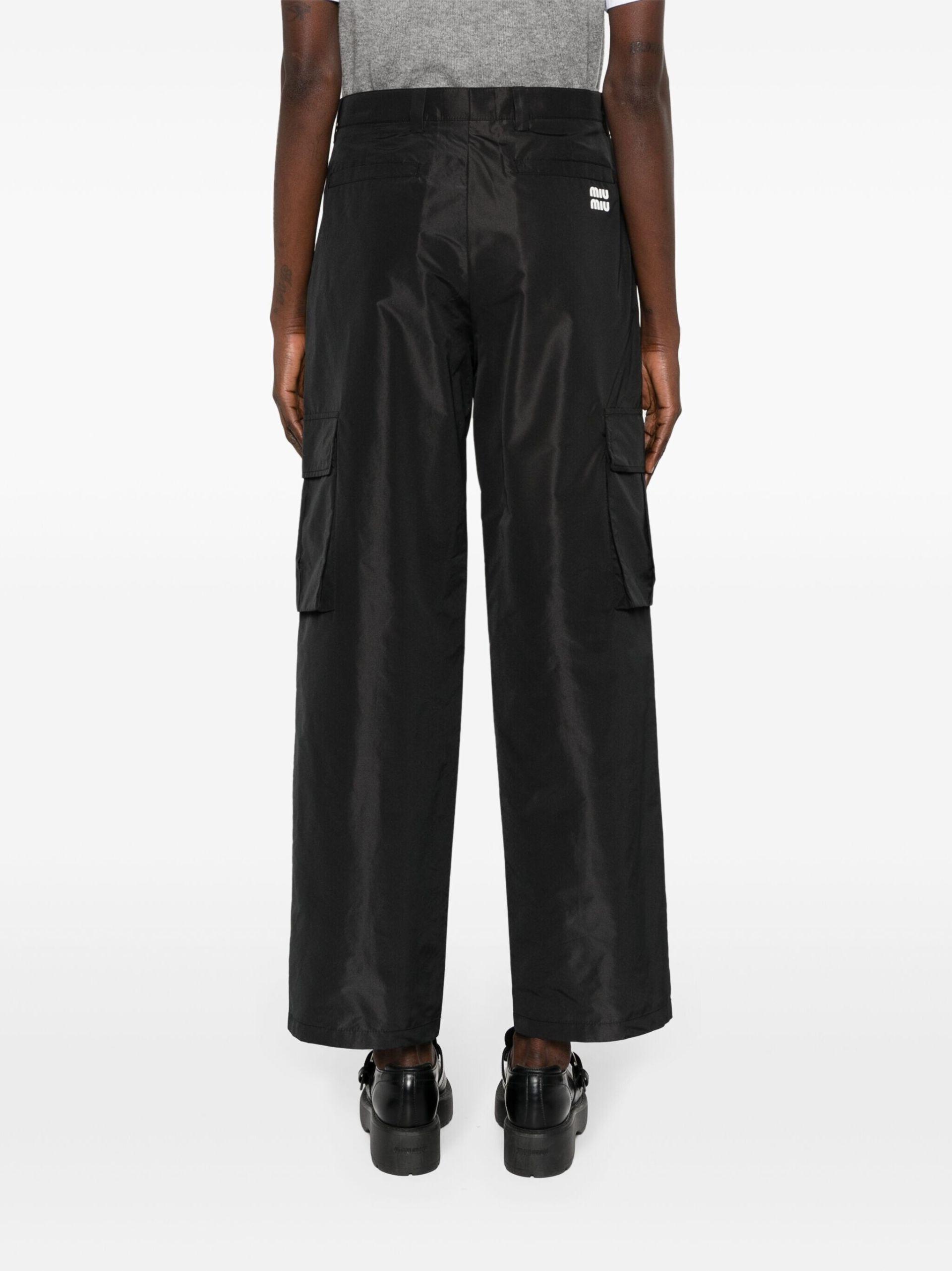 Miu Miu Straight-leg Cargo Trousers in Black | Lyst Miu Miu Straight-leg Cargo Trousers in Black | Lyst
