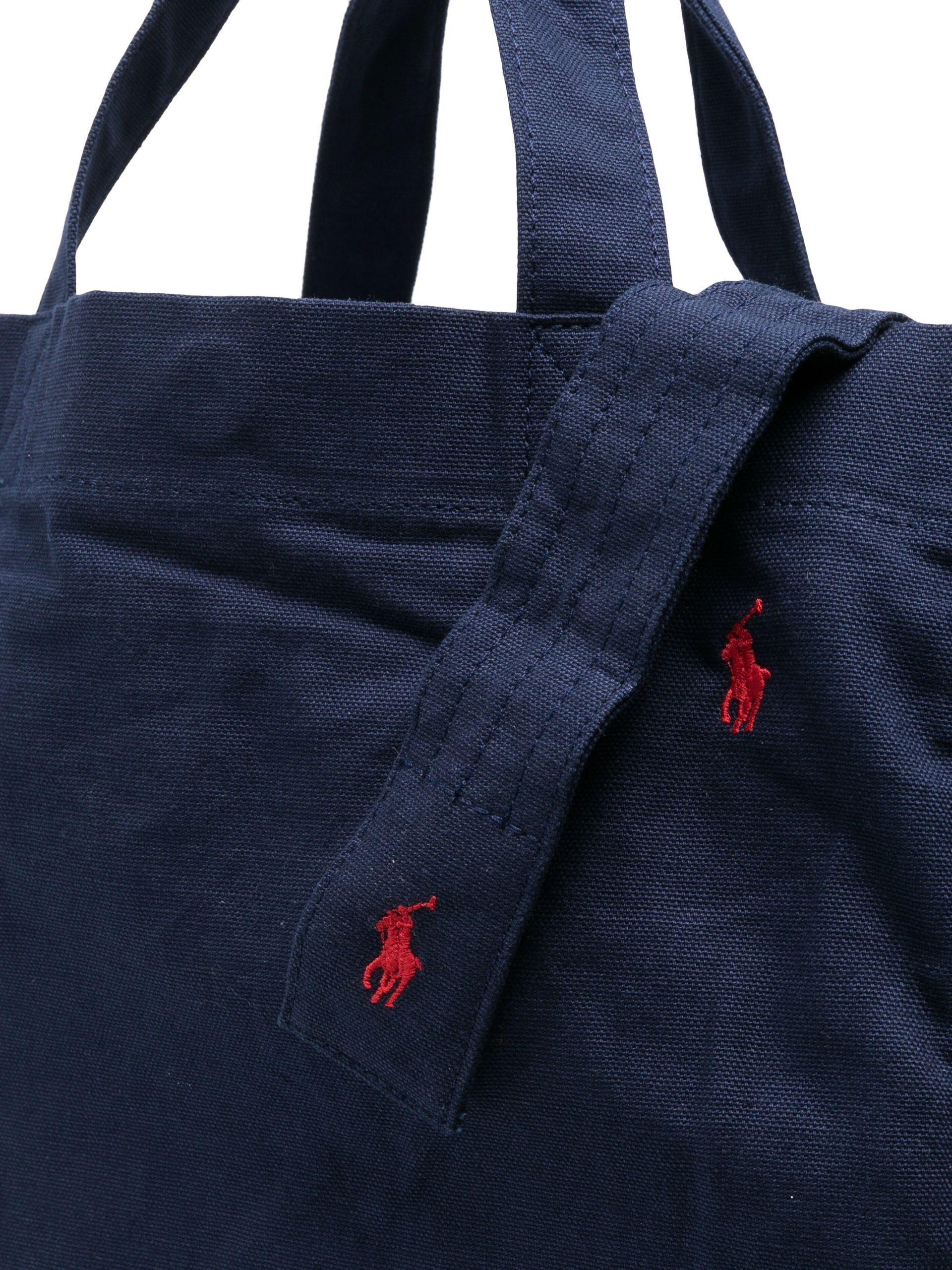 Polo Ralph Lauren Embroidered-logo Tote Bag in Blue for Men | Lyst Australia