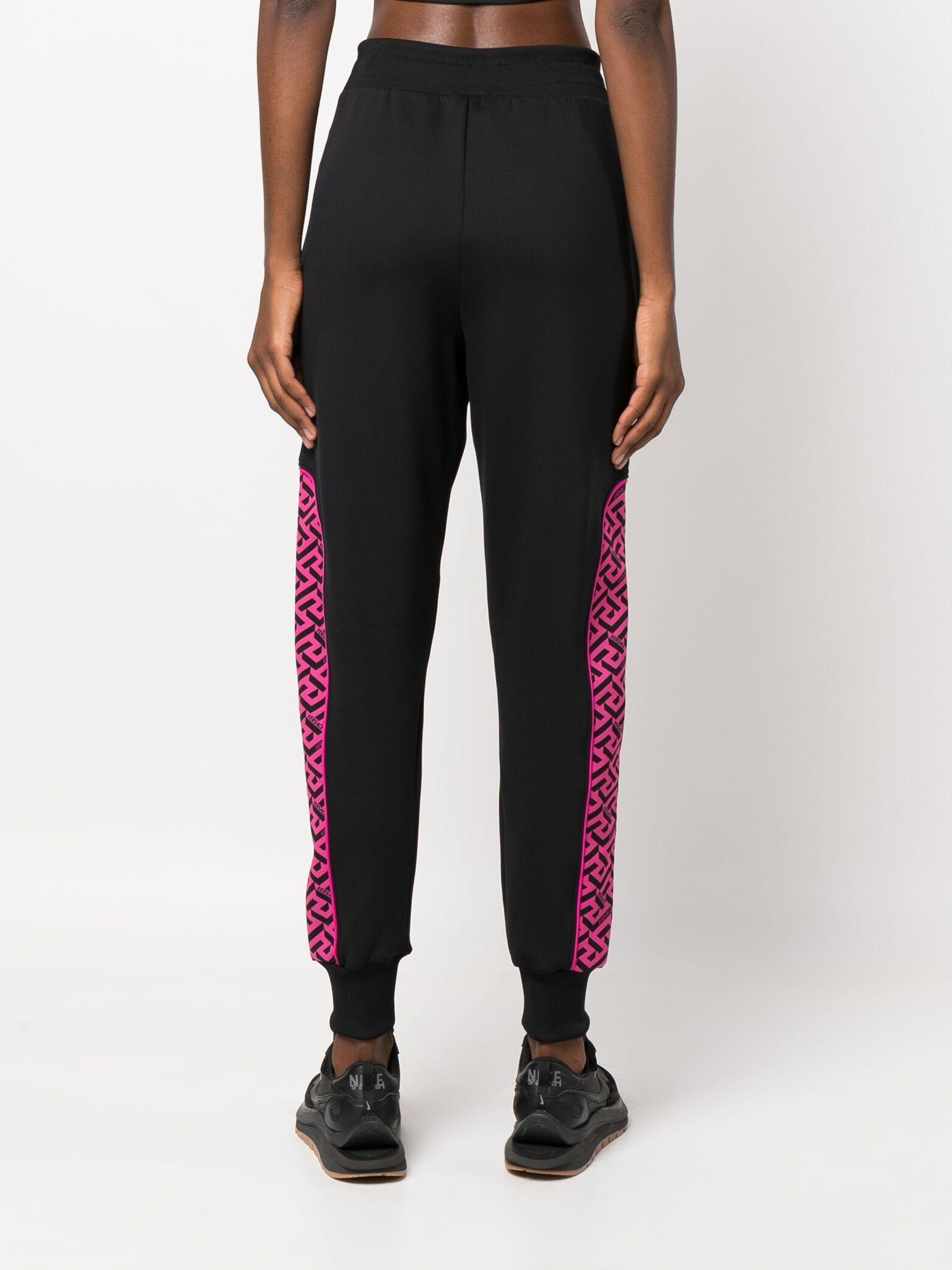 Versace Black Greca Track Pants - Women 