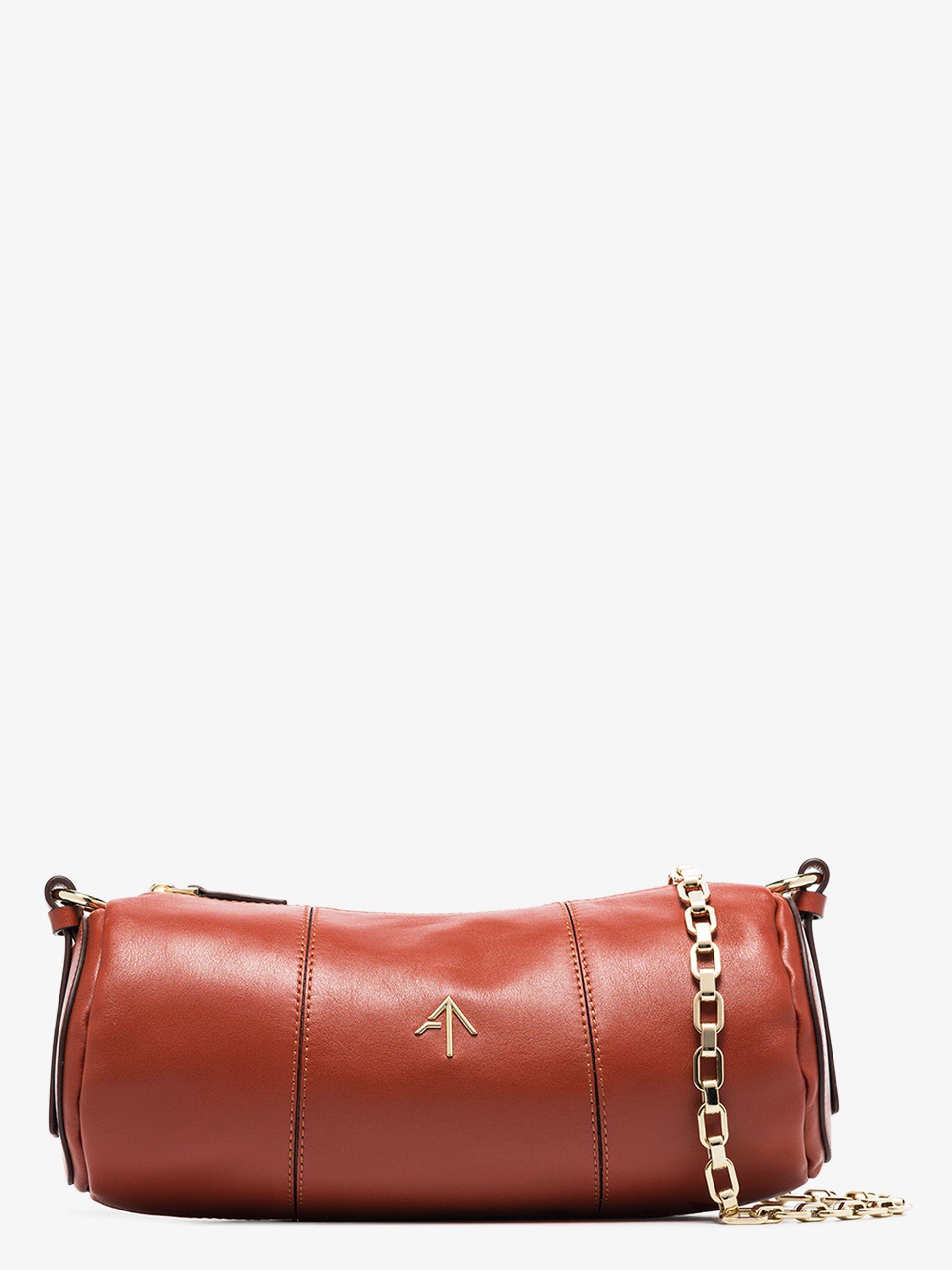 MANU Atelier Leather Cylinder Shoulder Bag in Red - Save 45% - Lyst