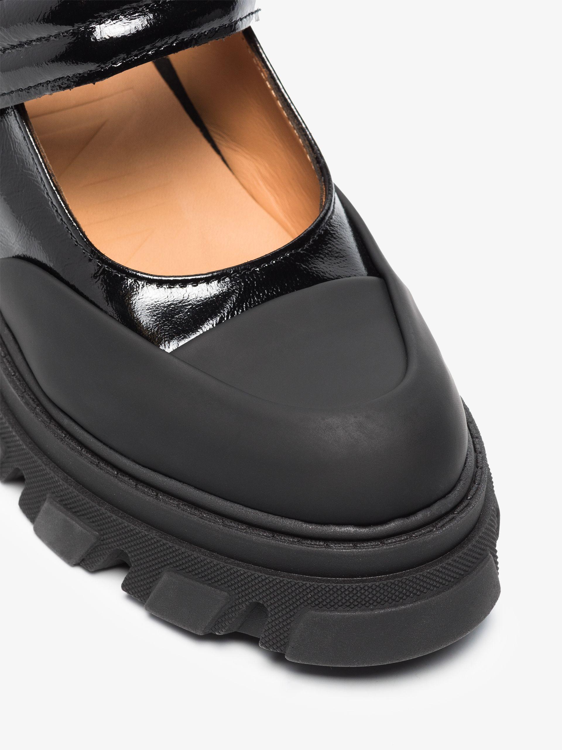 ☆韓国の人気☆【GANNI】☆MARRY JANE SLING BACK SHOES☆ GANNI Chunky Heeled Slingbacks in Oyster Gray | endource