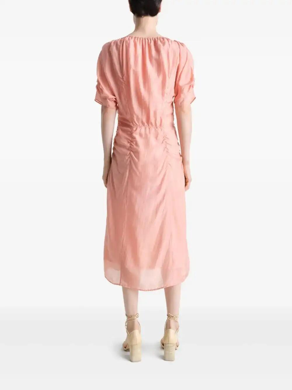 オールインワン・サロペット Lemaire Fitted Midi Dress In Crepe Viscose Lemaire Fitted Midi Dress In Crepe Viscose | ShopSimon
