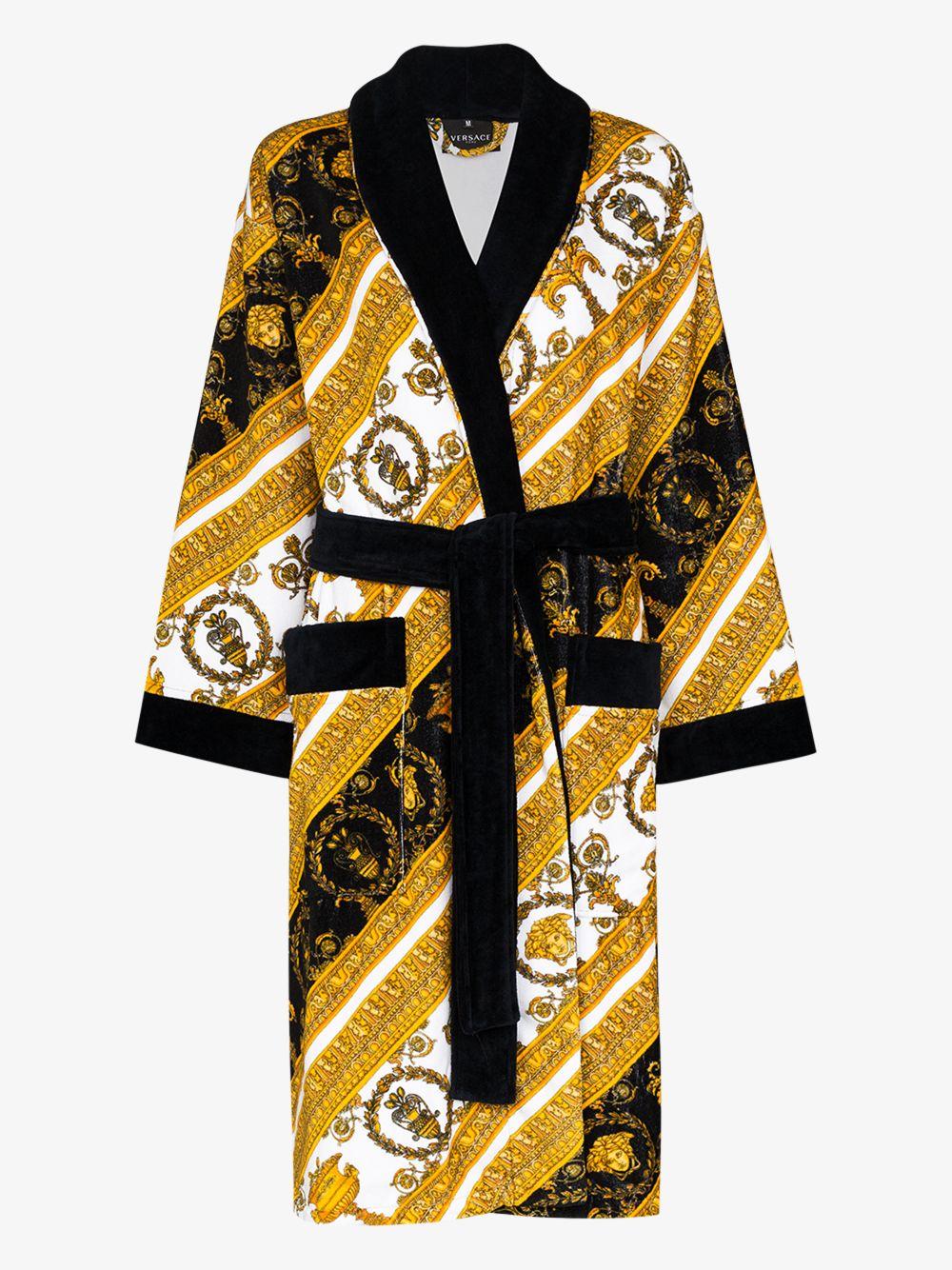 Versace Black I Heart Baroque Bathrobe Lyst