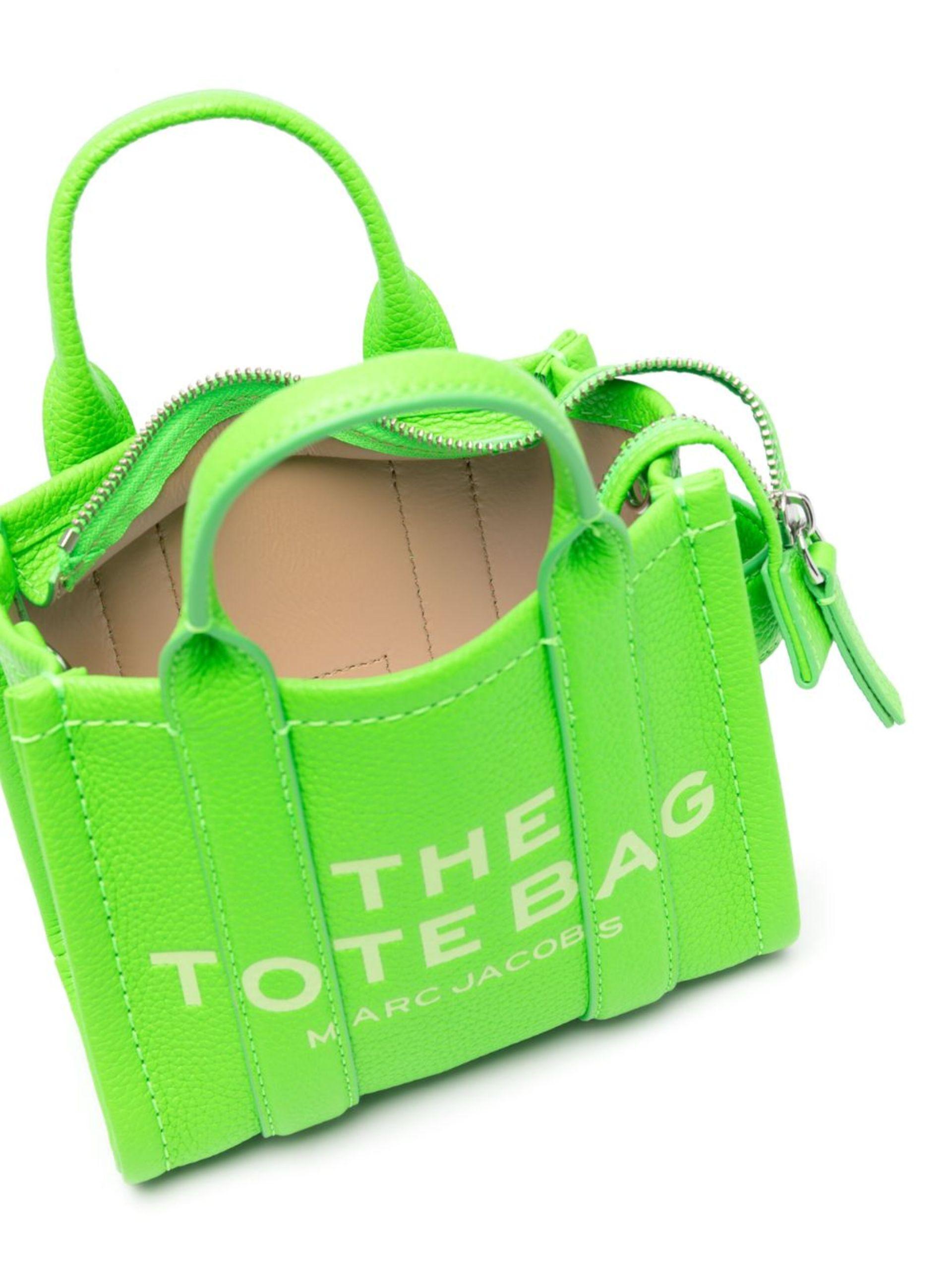 Marc Jacobs Green The Micro Leather Tote Bag | Lyst