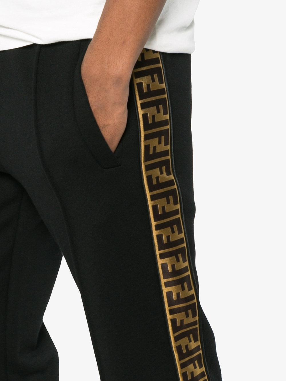 fendi logo track pants