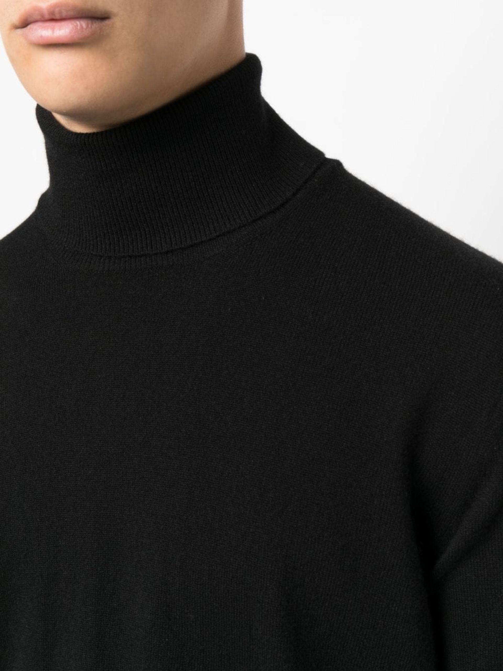 Brunello Cucinelli Roll-neck Cashmere Jumper in Black for Men | Lyst