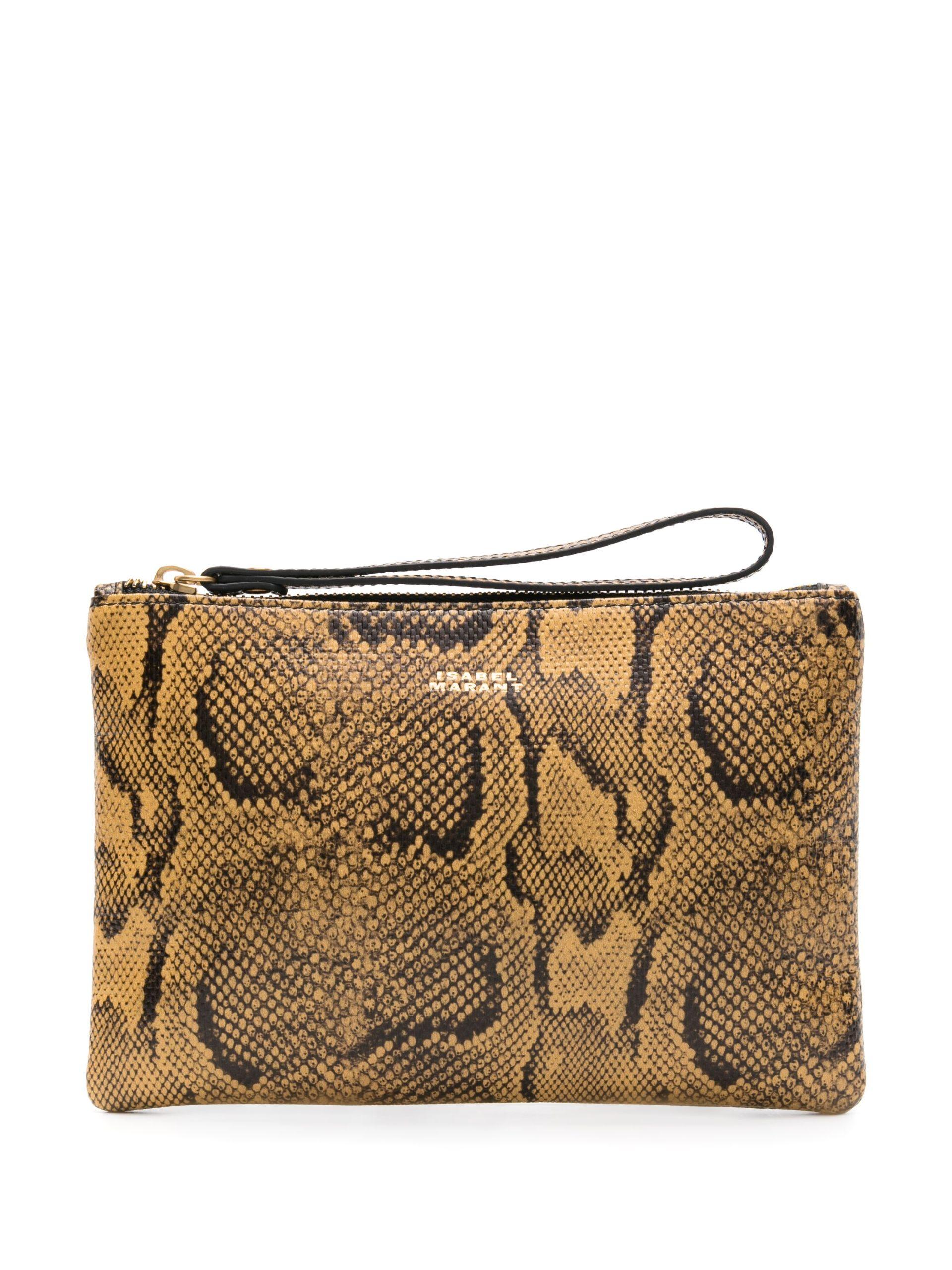 Ochre suede clutch bag clearance
