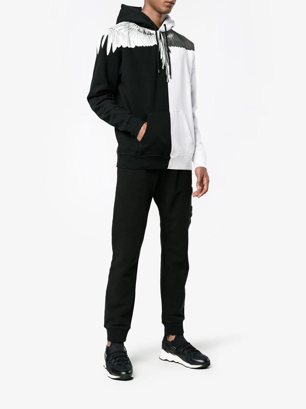 Marcelo Burlon Cotton Aish Hoodie in White for - Lyst