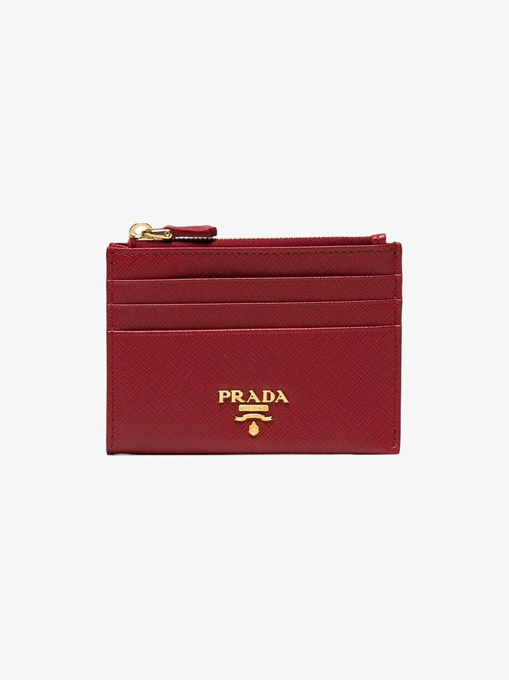 red prada card holder