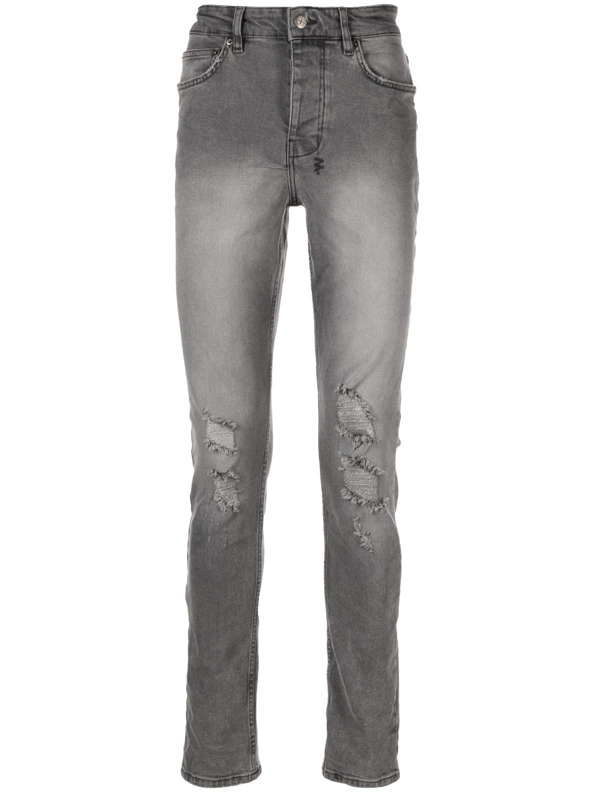 Ksubi Prodigy Distressed Skinny Jeans in Gray for Men | Lyst