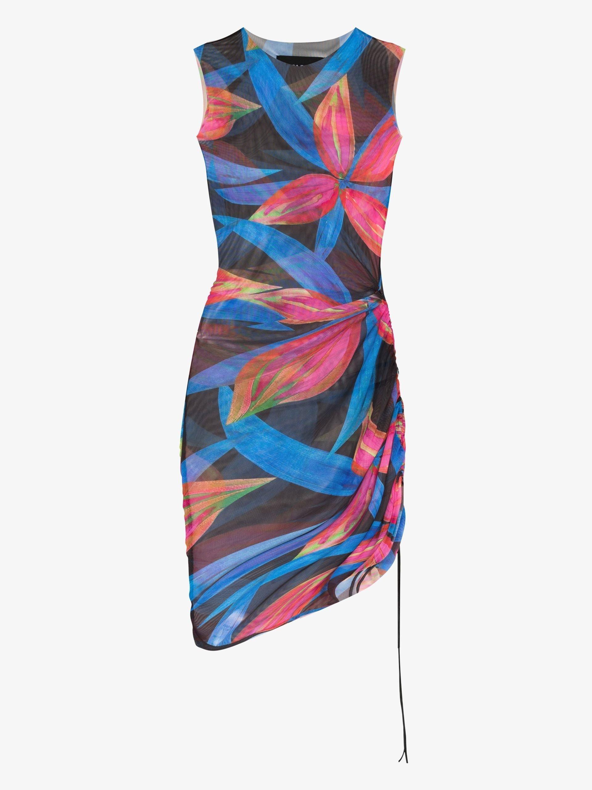 Louisa Ballou Heatwave Ruched Printed Mini Dress - Women's -  Spandex/elastane/polyester in Blue | Lyst