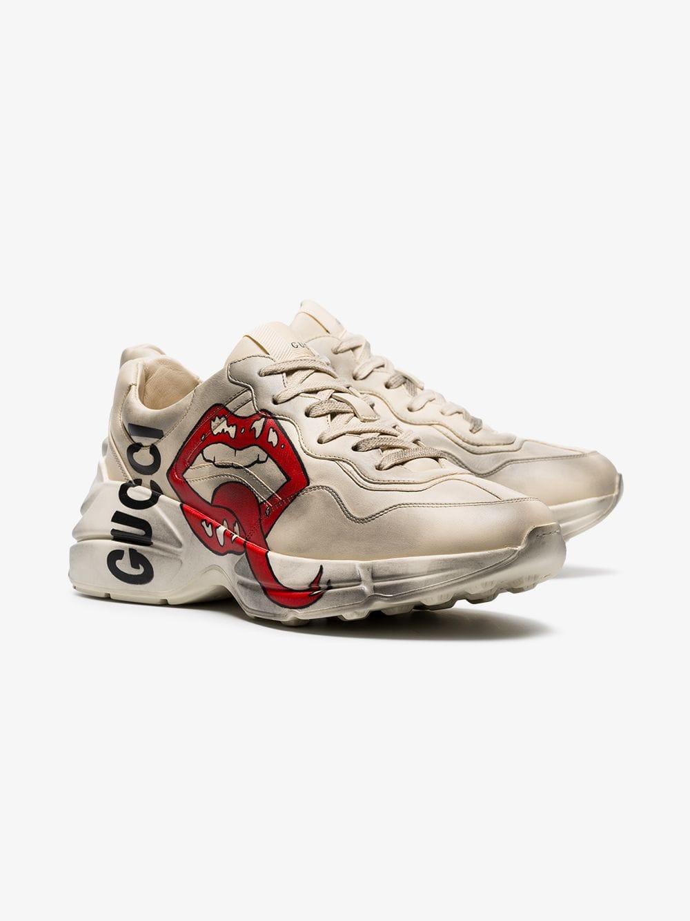 gucci sneakers with mouth