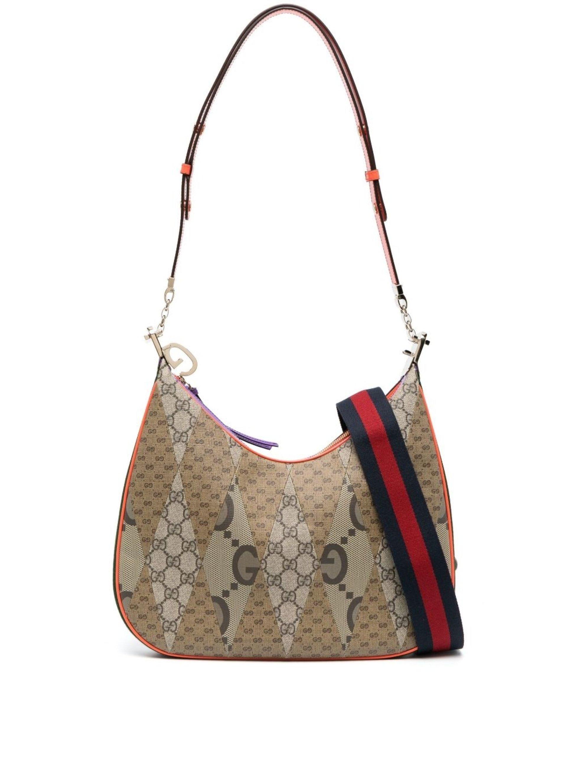 Gucci Large Attache Shoulder Bag in Brown | Lyst