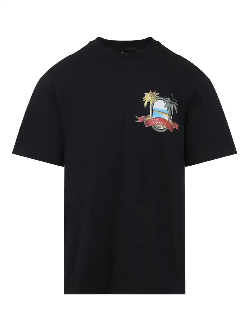AMIRI ブラック Tシャツ 早い者勝ち AMIRI ロゴ Tシャツ | ブラック | FARFETCH JP