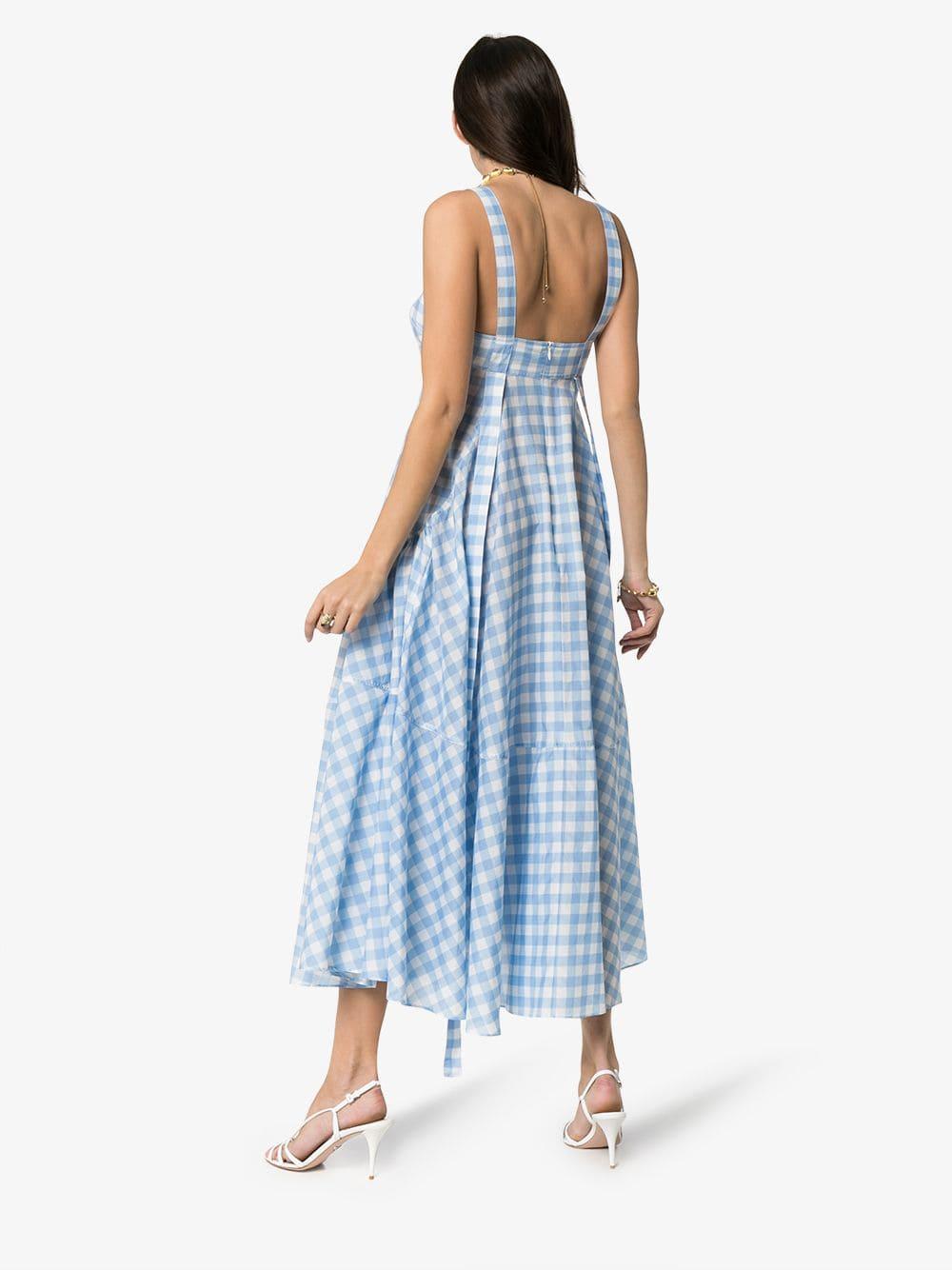 blue gingham sundress
