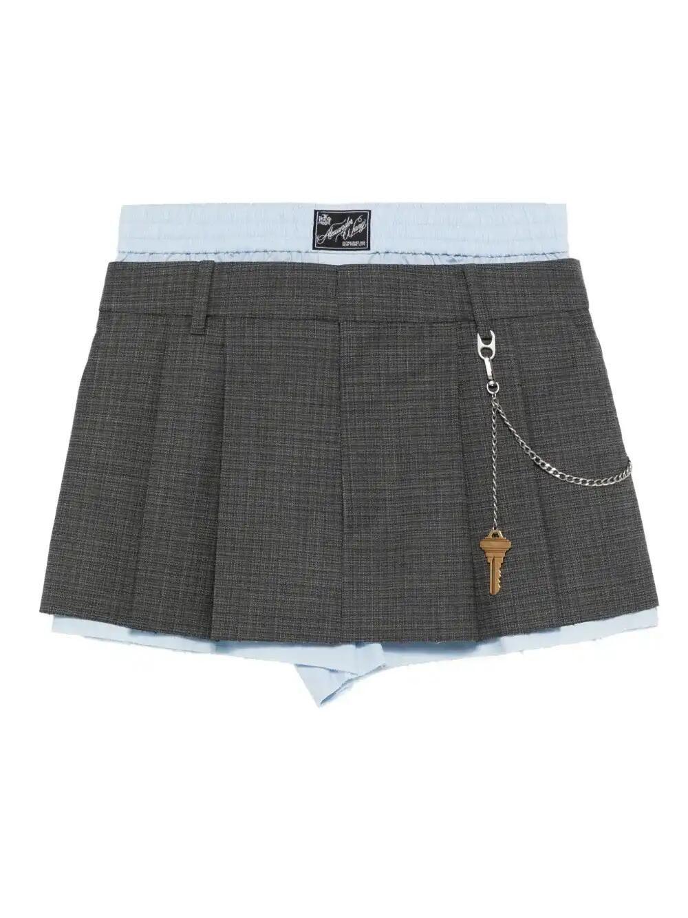 Alexander Wang■オックスフォード ボクサーショートパンツ ミニ alexanderwang アレキサンダーワング コットン オックスフォード