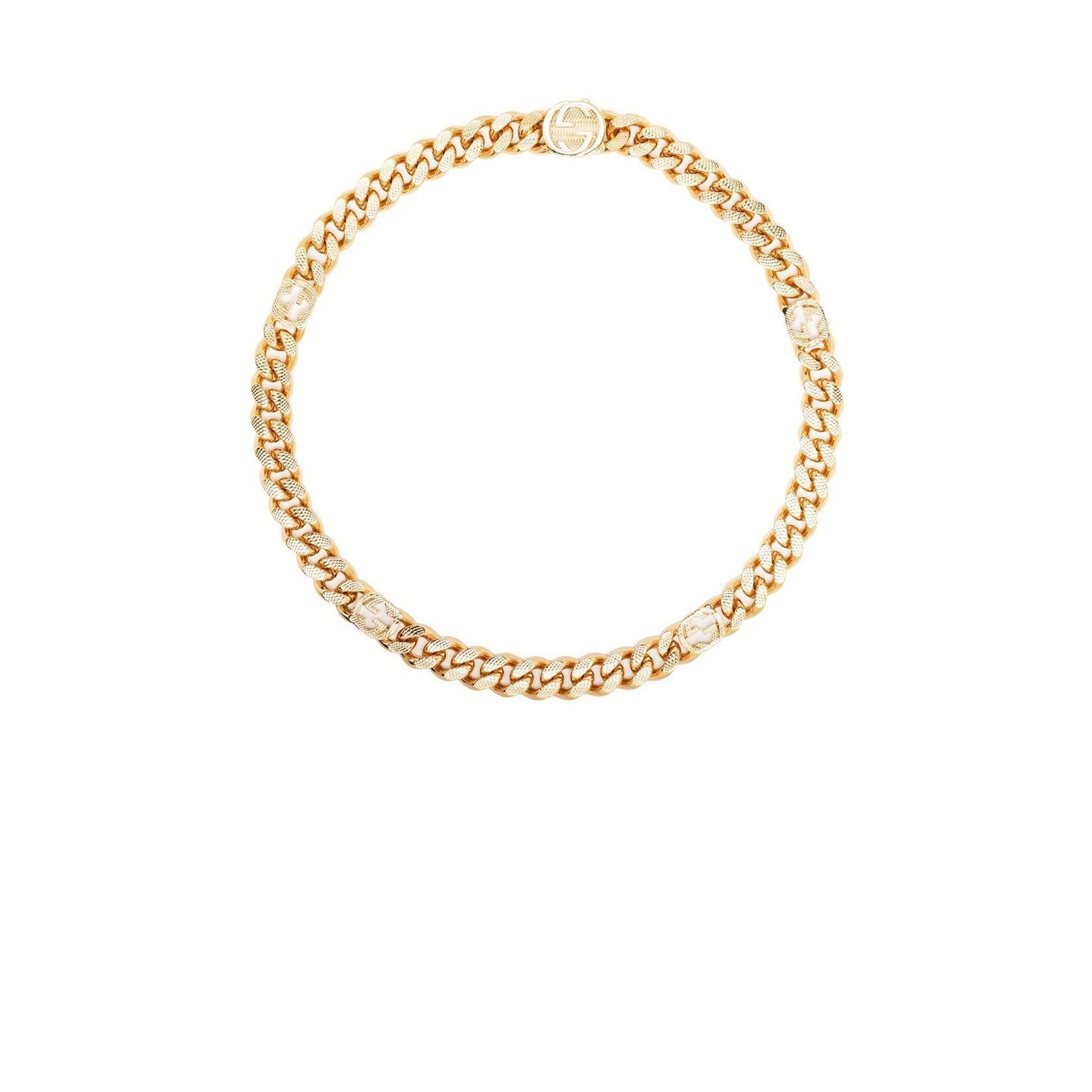 Gucci -tone Interlocking G Choker Necklace in Metallic | Lyst