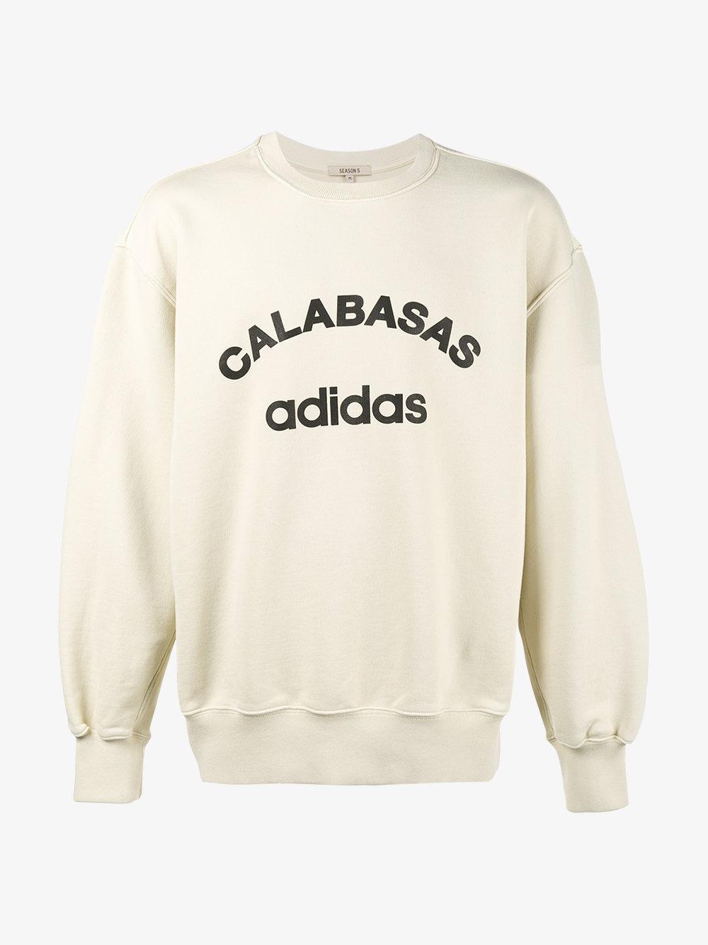 Yeezy Calabasas Adidas Sweatshirt in Natural for Men | Lyst Australia
