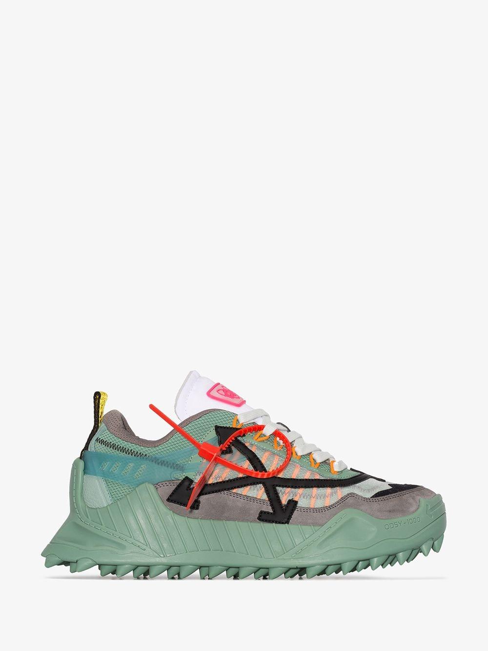 Green off white sneakers hotsell
