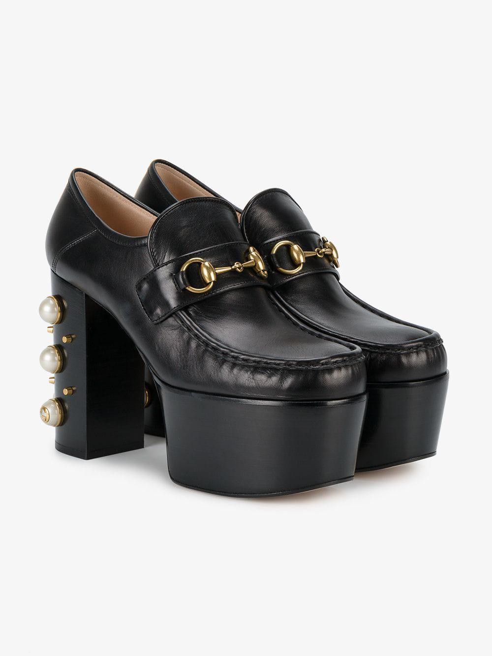 platform loafer heels
