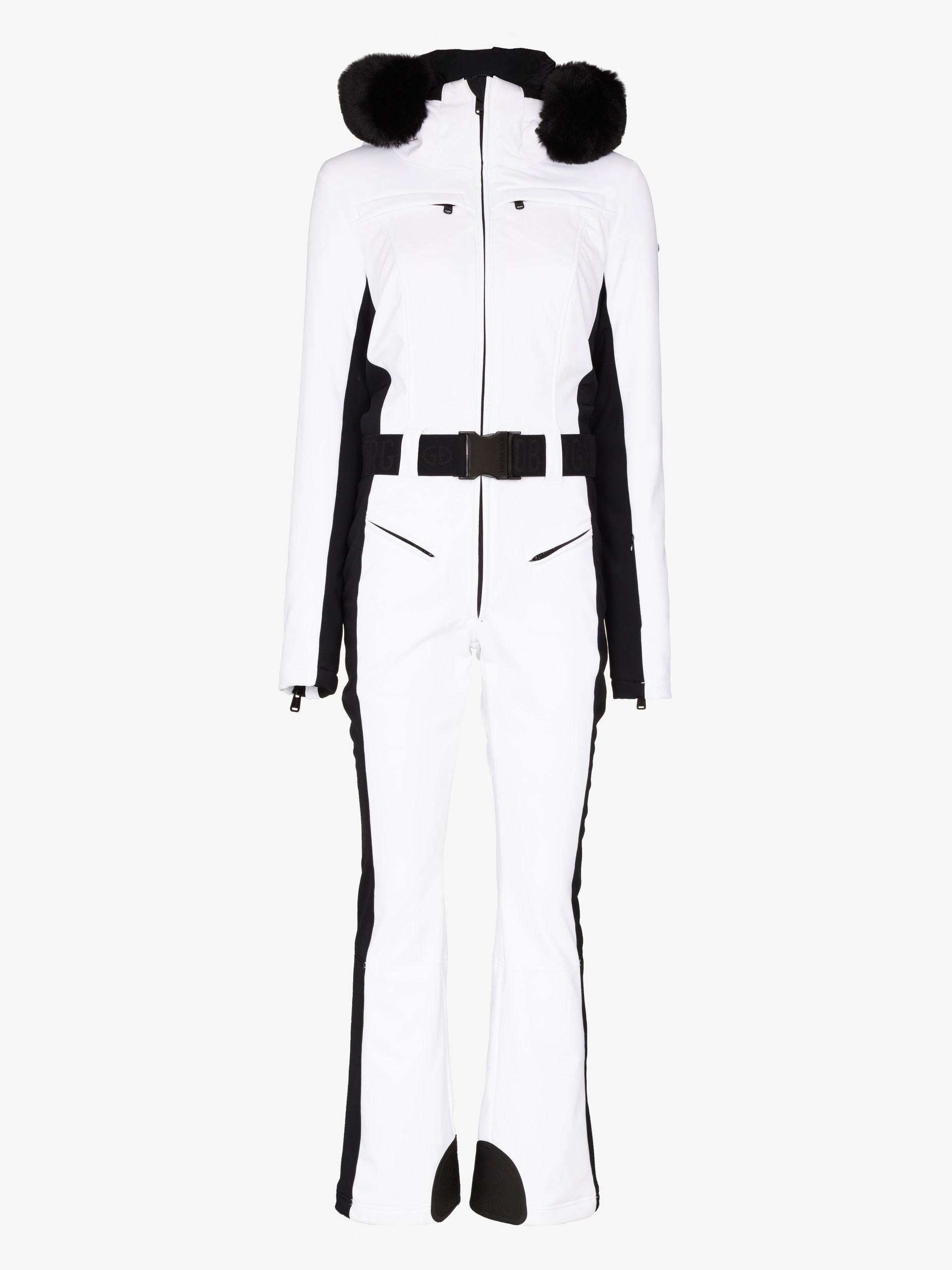 Goldbergh Parry Side Stripe Ski Suit - Women's - Down/fabric in White ...