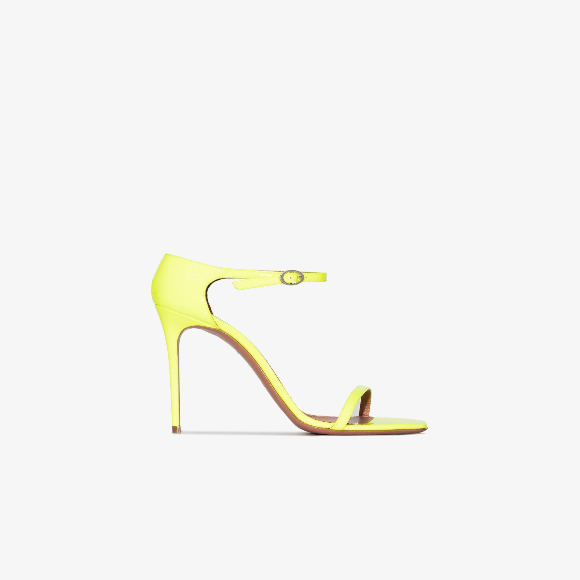 AMINA MUADDI Zoe 95 Leather Sandals in 