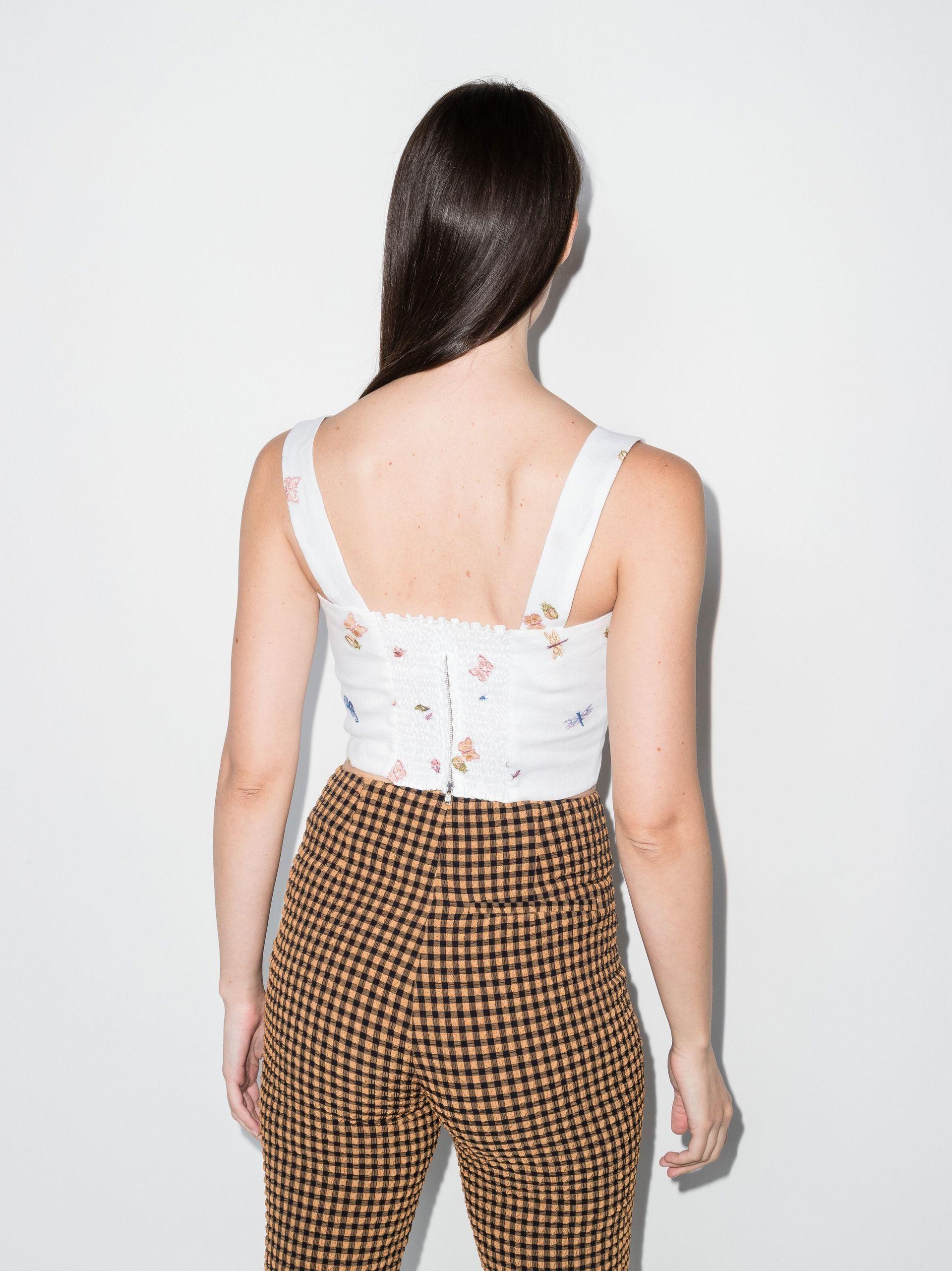 Reformation Linen Vio Square Neck 
