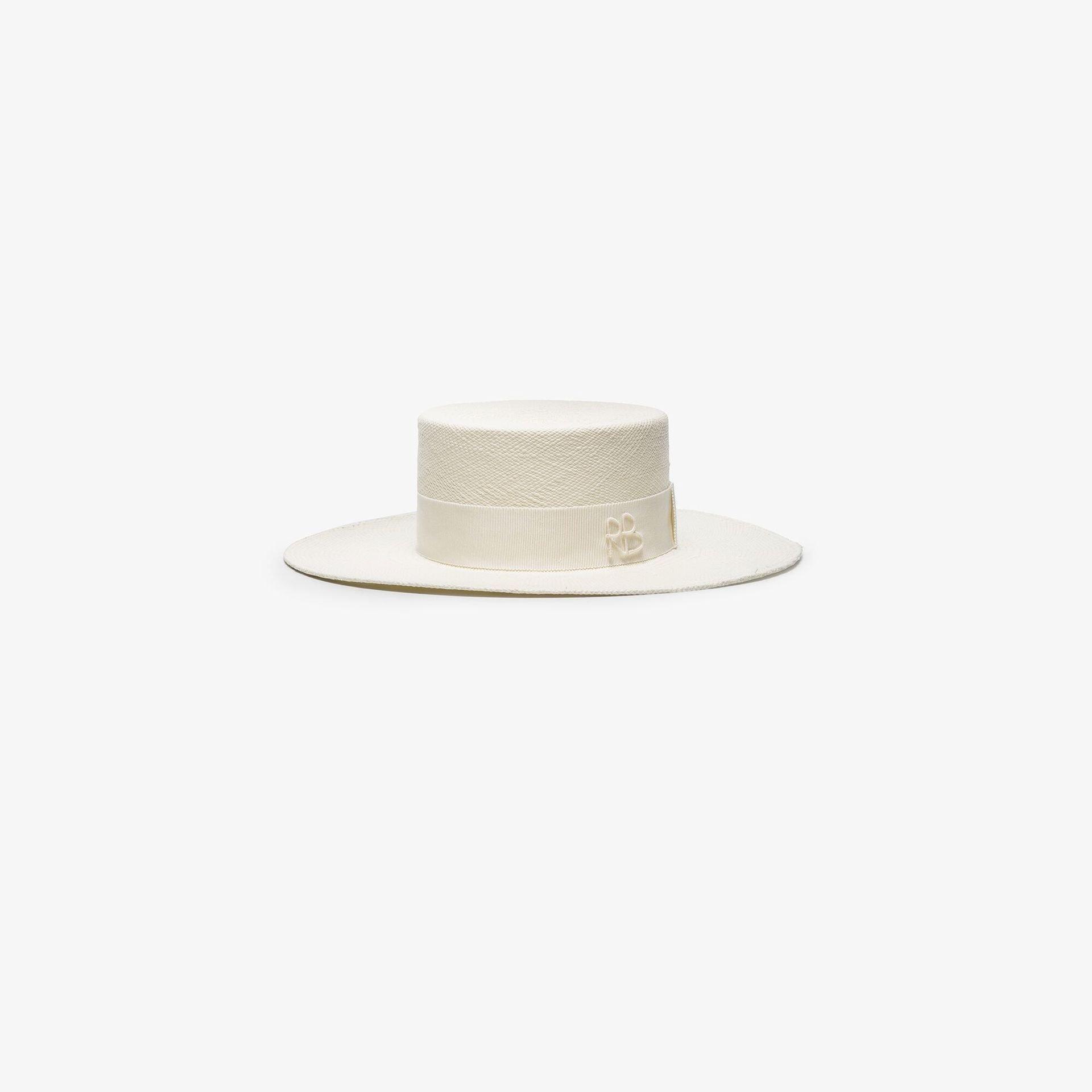 Double Chain Straw Boater Hat | Lyst