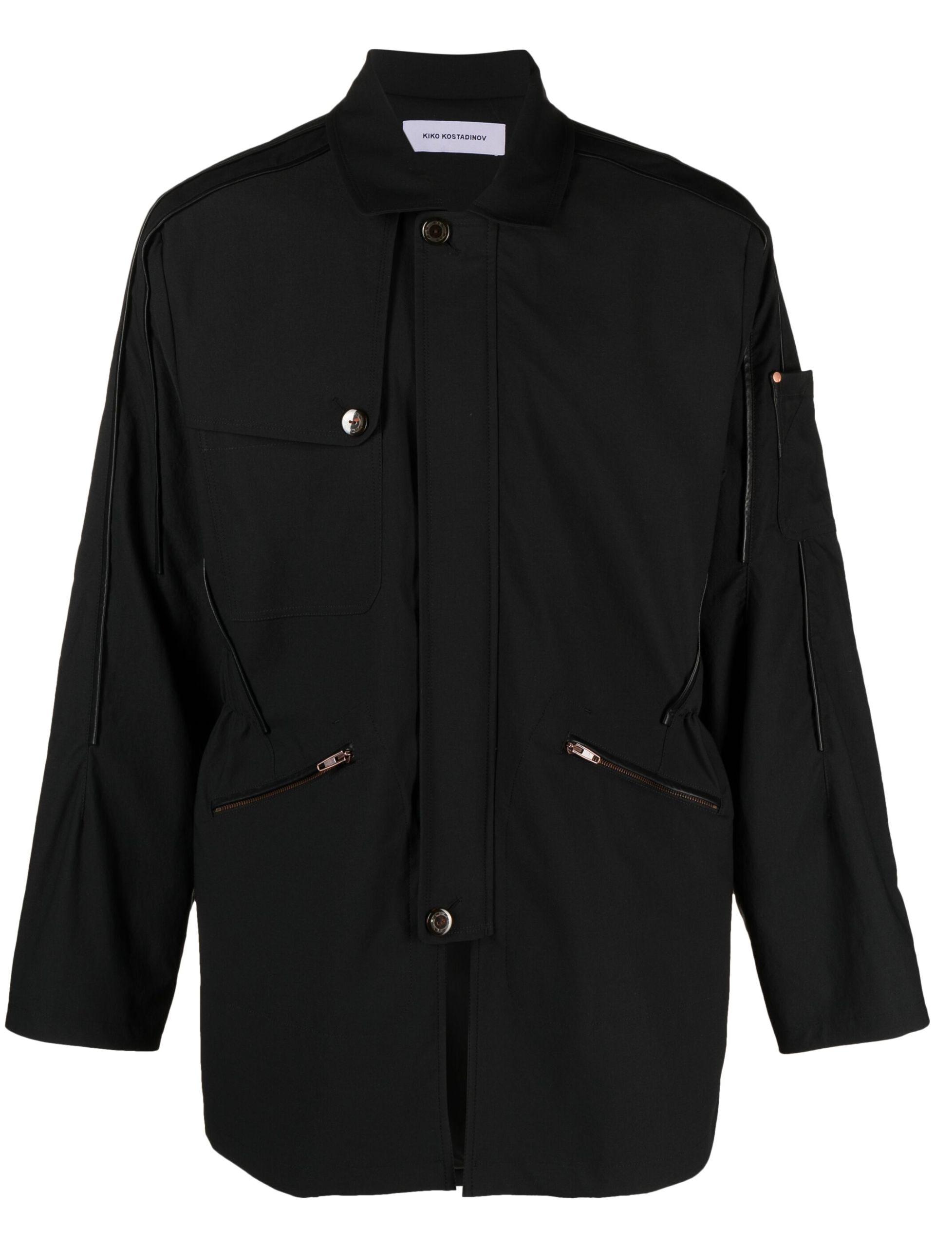 Kiko Kostadinov Uniform Spread-collar Jacket in Black for Men | Lyst