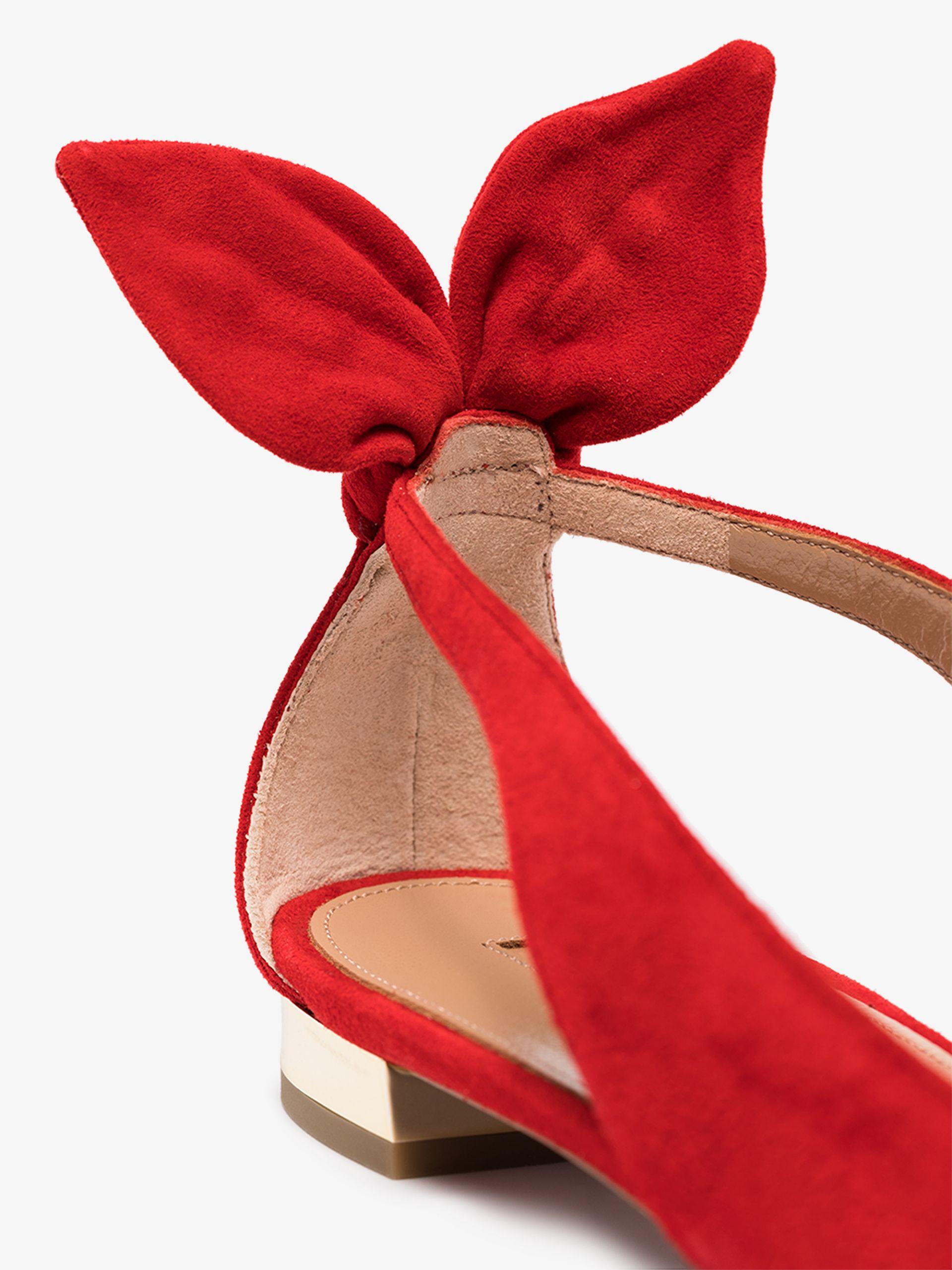 red bow tie heels