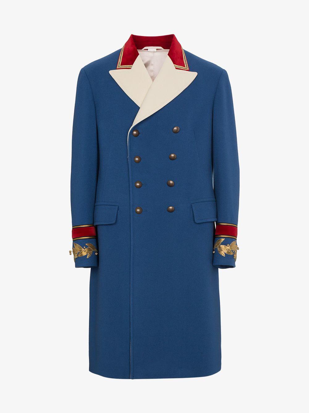 gucci blue coat